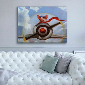 'When Pigs Fly' by Lucia Heffernan, Canvas Wall Art,54x40