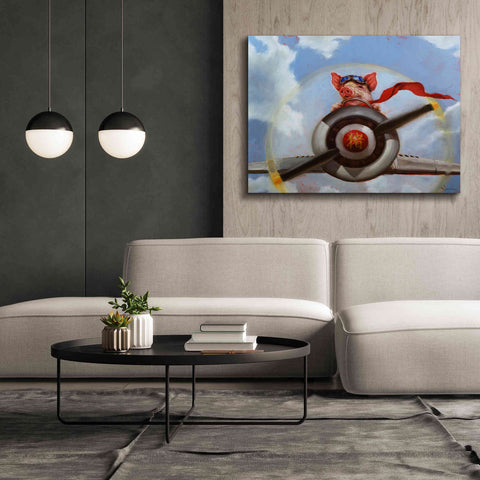 Image of 'When Pigs Fly' by Lucia Heffernan, Canvas Wall Art,54x40