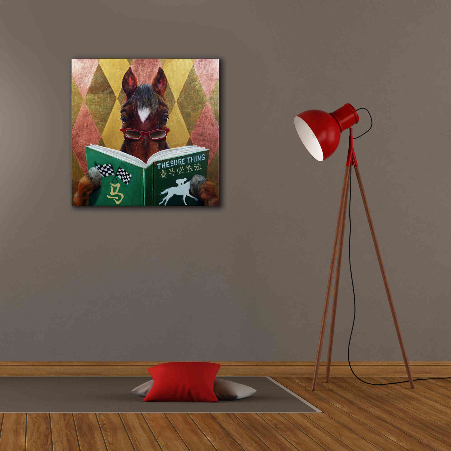 'Wise Bet' by Lucia Heffernan, Canvas Wall Art,26x26