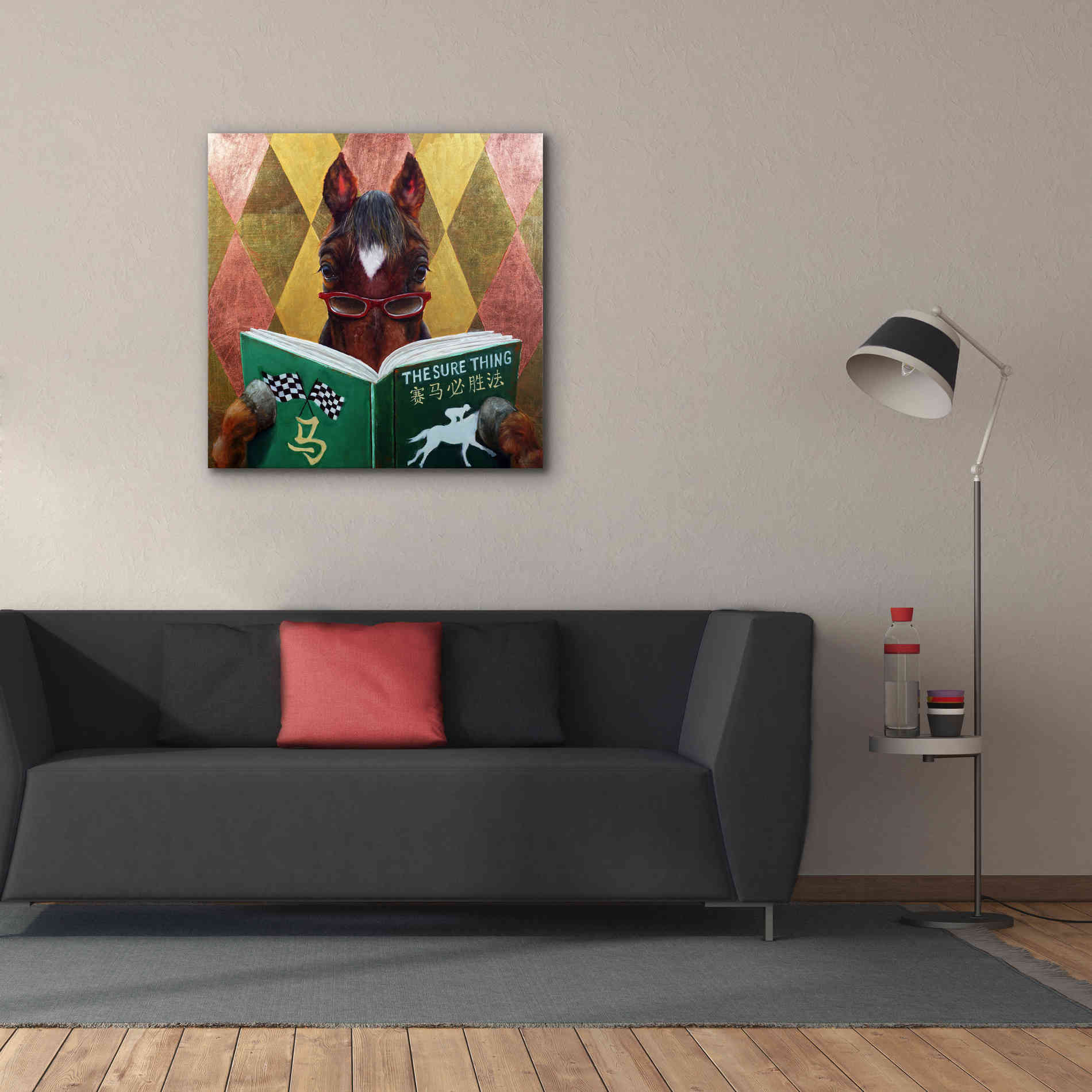 'Wise Bet' by Lucia Heffernan, Canvas Wall Art,37x37