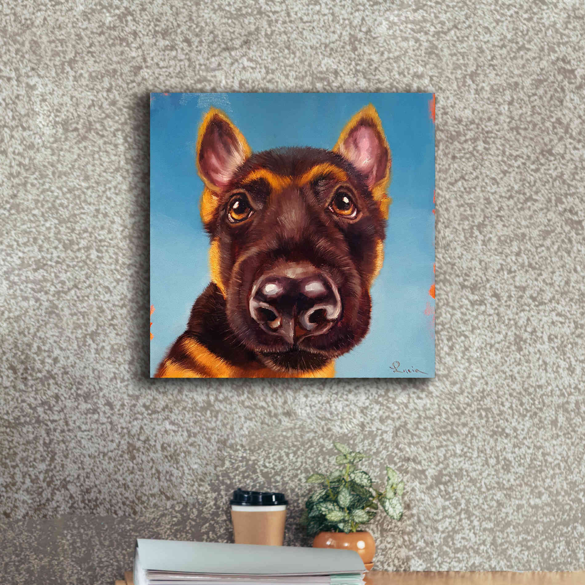 'Follow Your Nose 1' by Lucia Heffernan, Canvas Wall Art,18x18