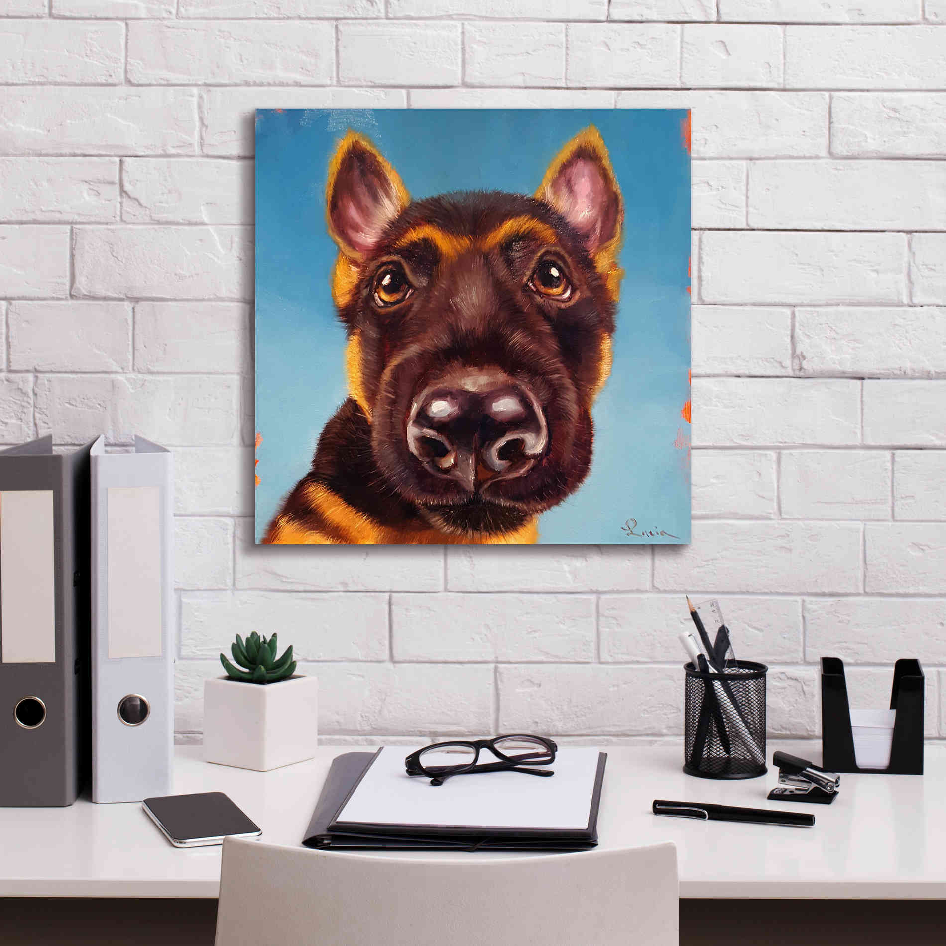 'Follow Your Nose 1' by Lucia Heffernan, Canvas Wall Art,18x18