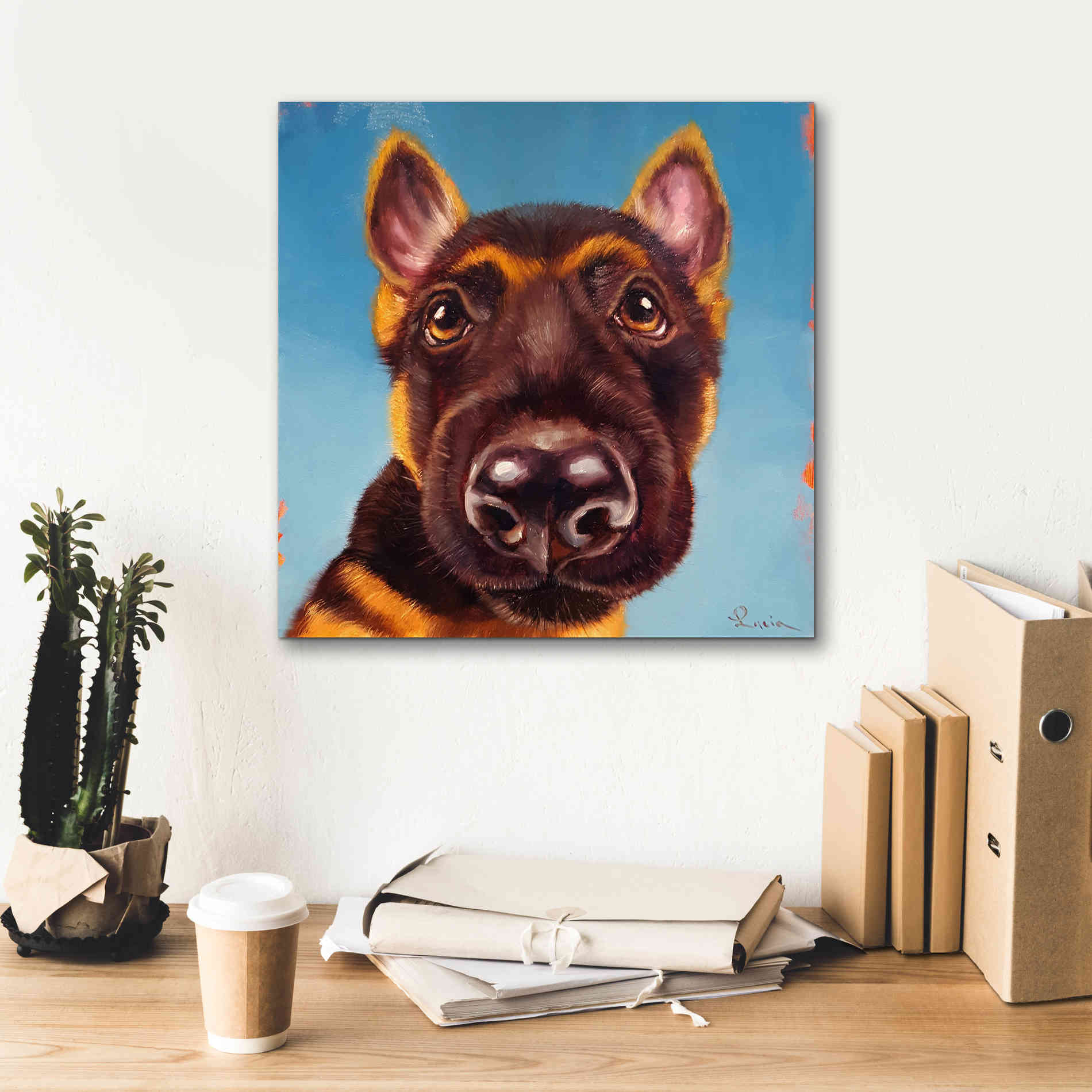 'Follow Your Nose 1' by Lucia Heffernan, Canvas Wall Art,18x18