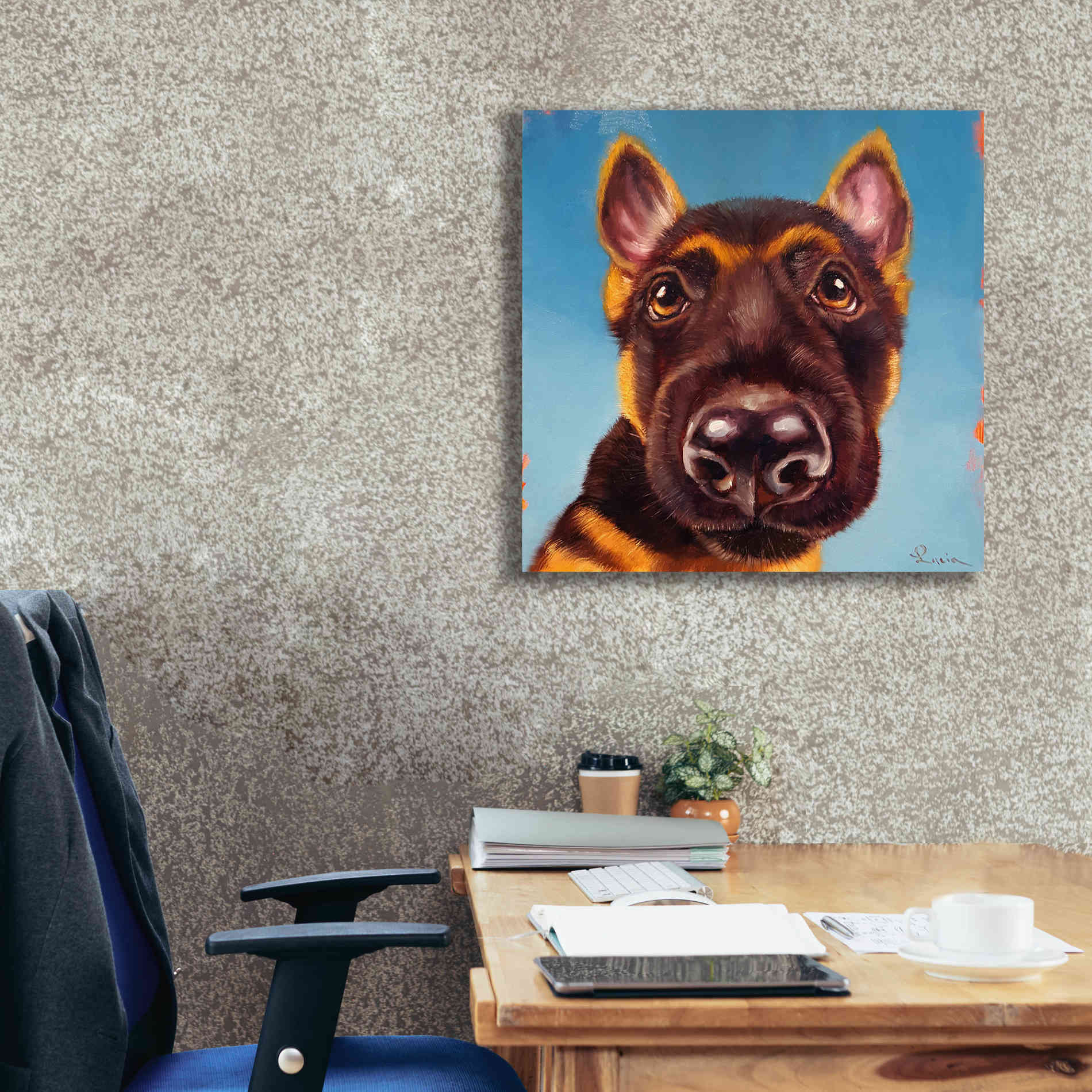 'Follow Your Nose 1' by Lucia Heffernan, Canvas Wall Art,26x26