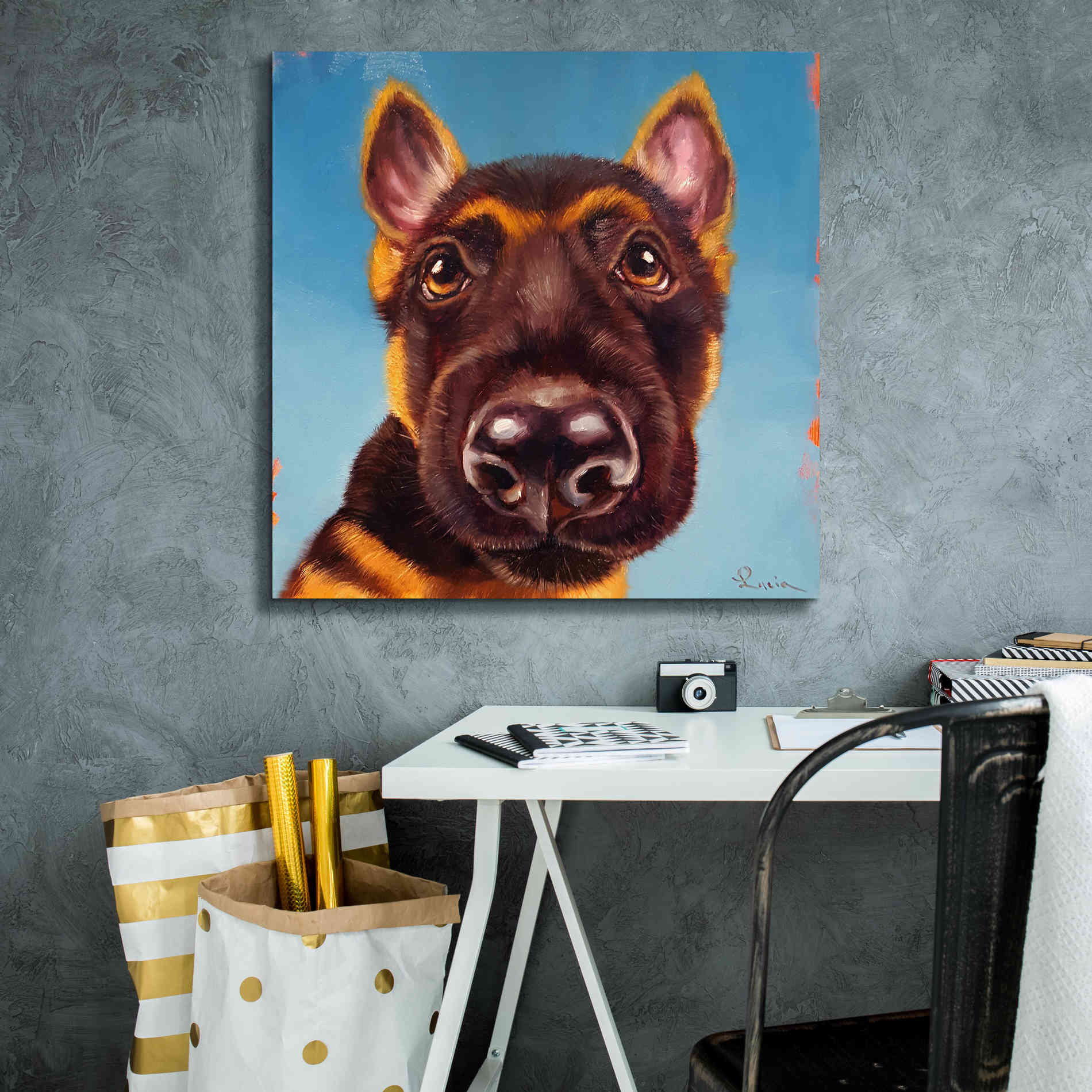 'Follow Your Nose 1' by Lucia Heffernan, Canvas Wall Art,26x26