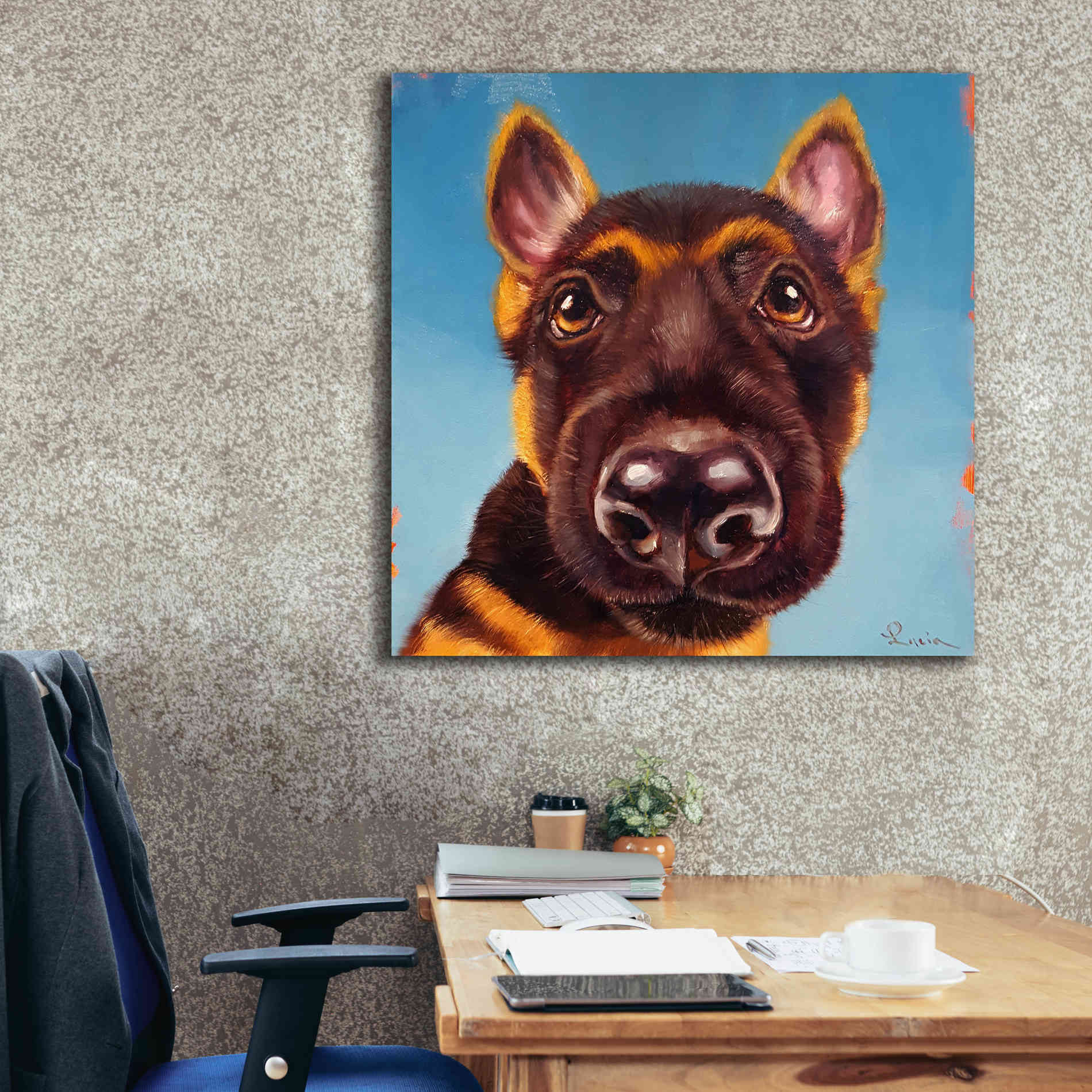 'Follow Your Nose 1' by Lucia Heffernan, Canvas Wall Art,37x37