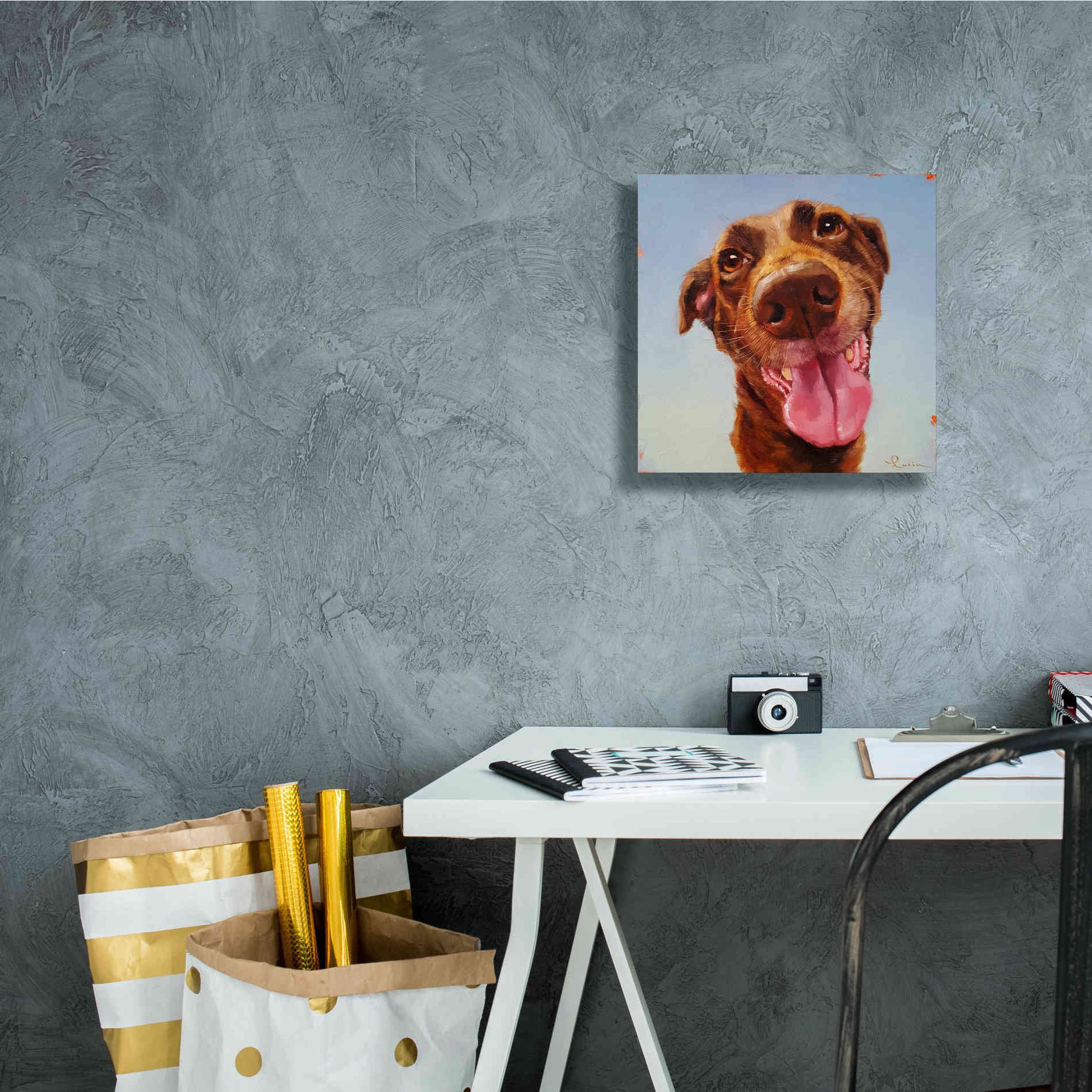 'Follow Your Nose 5' by Lucia Heffernan, Canvas Wall Art,12x12