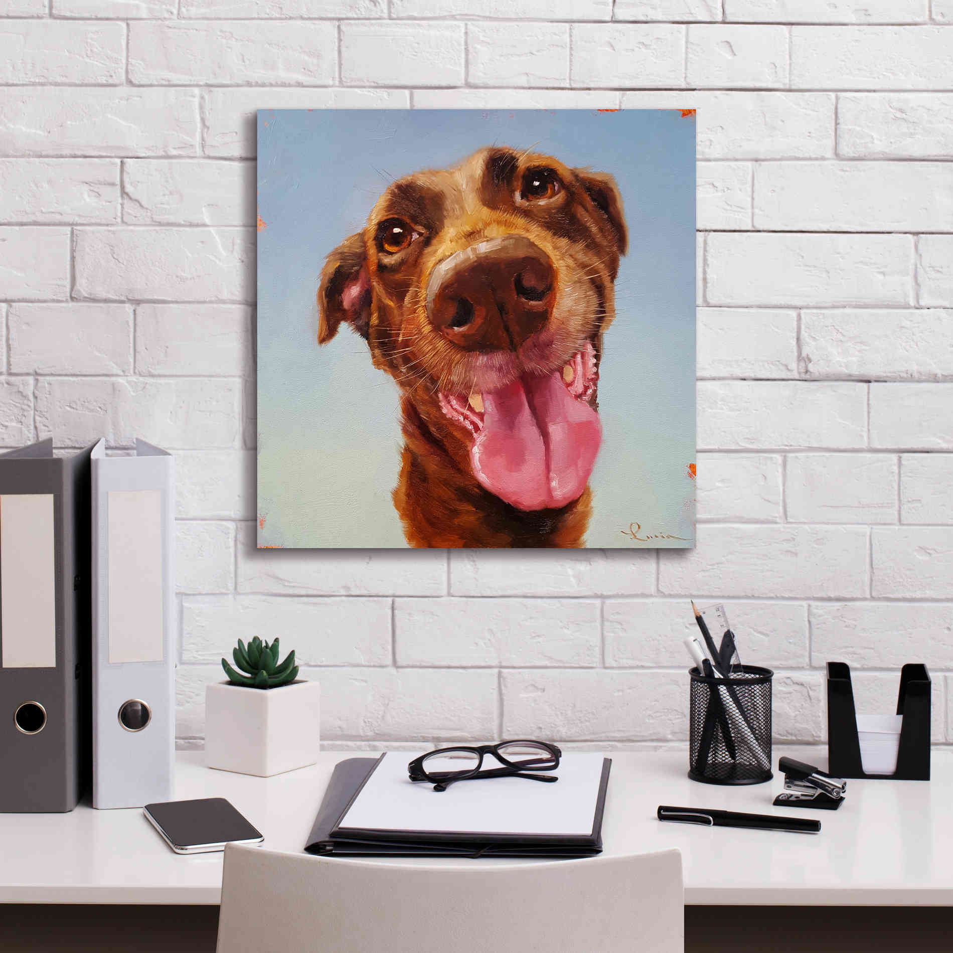 'Follow Your Nose 5' by Lucia Heffernan, Canvas Wall Art,18x18