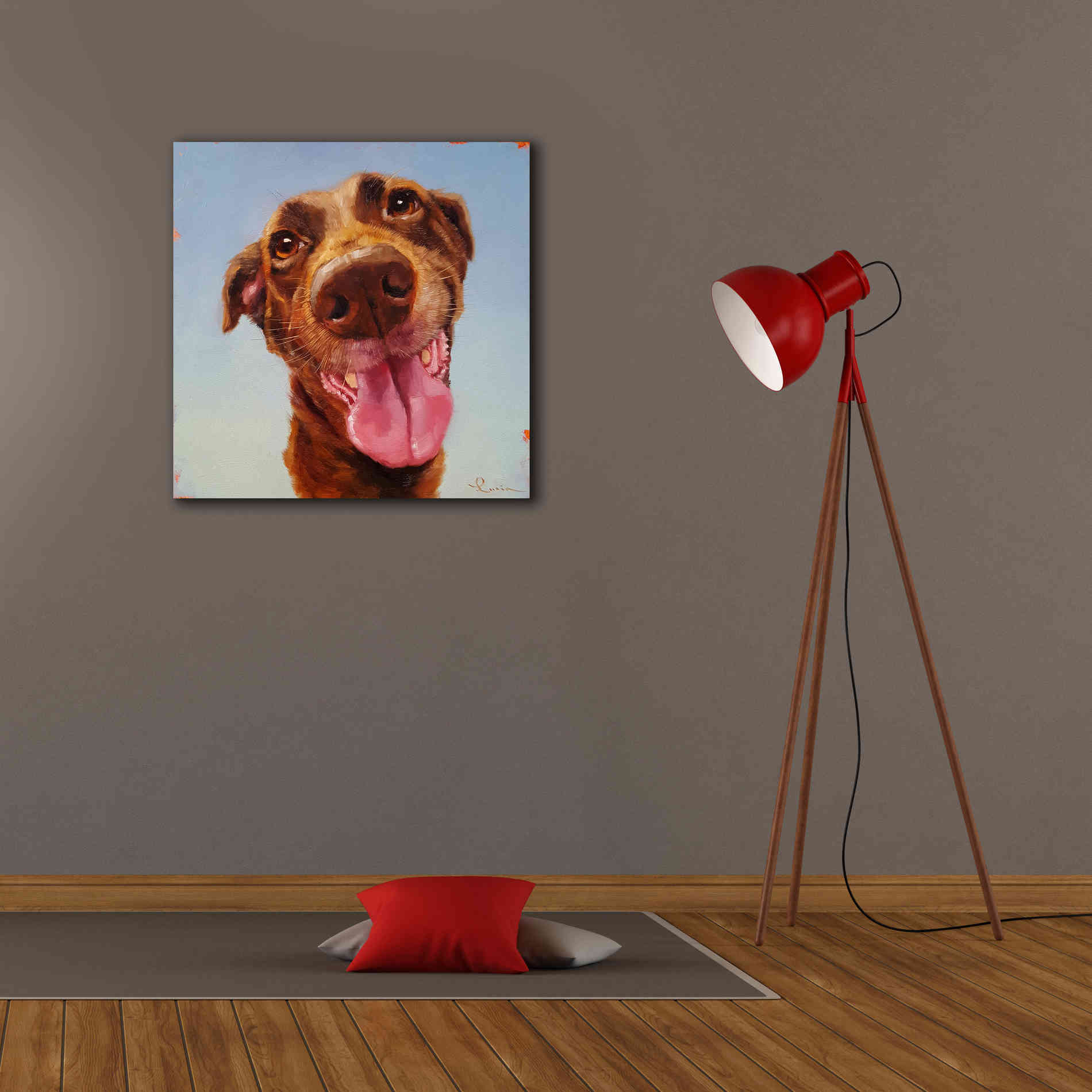 'Follow Your Nose 5' by Lucia Heffernan, Canvas Wall Art,26x26