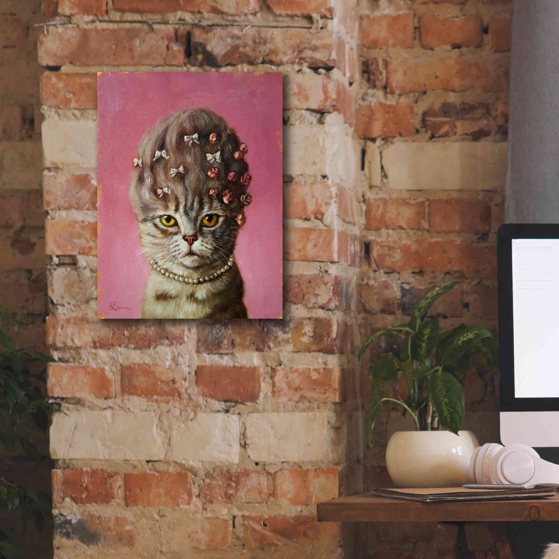 'Marie Catoinette' by Lucia Heffernan, Canvas Wall Art,12x16