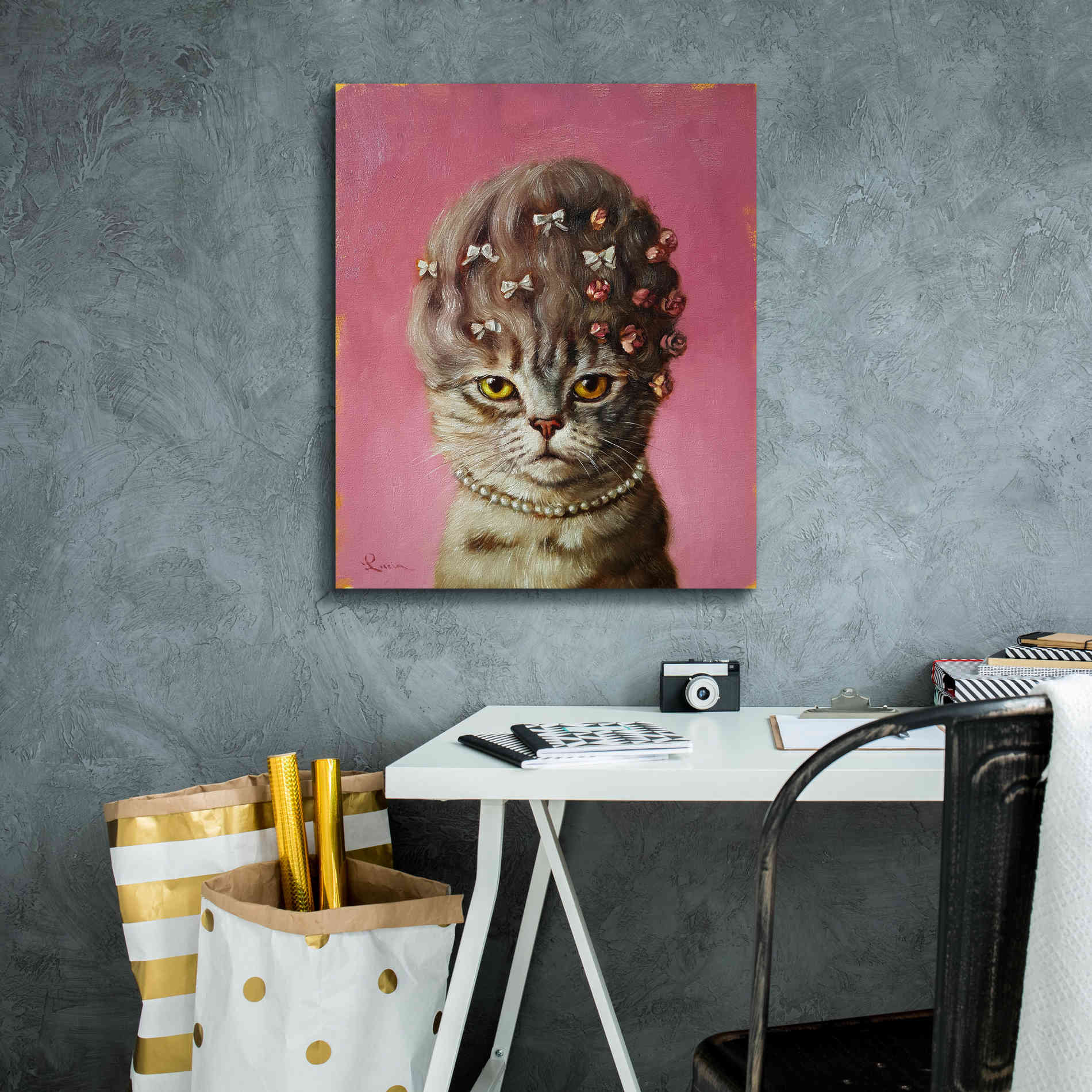 'Marie Catoinette' by Lucia Heffernan, Canvas Wall Art,20x24