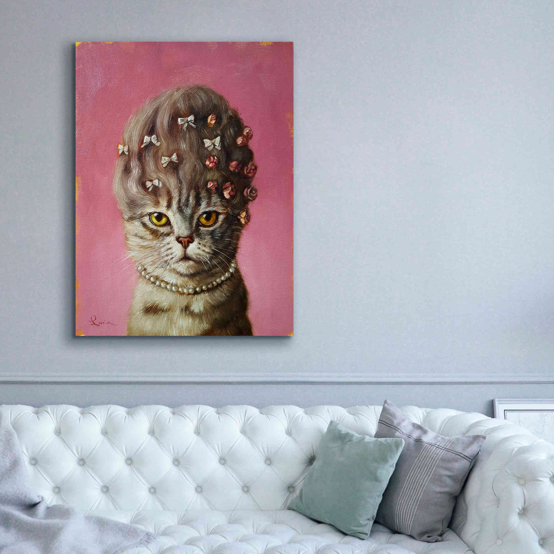 'Marie Catoinette' by Lucia Heffernan, Canvas Wall Art,40x54