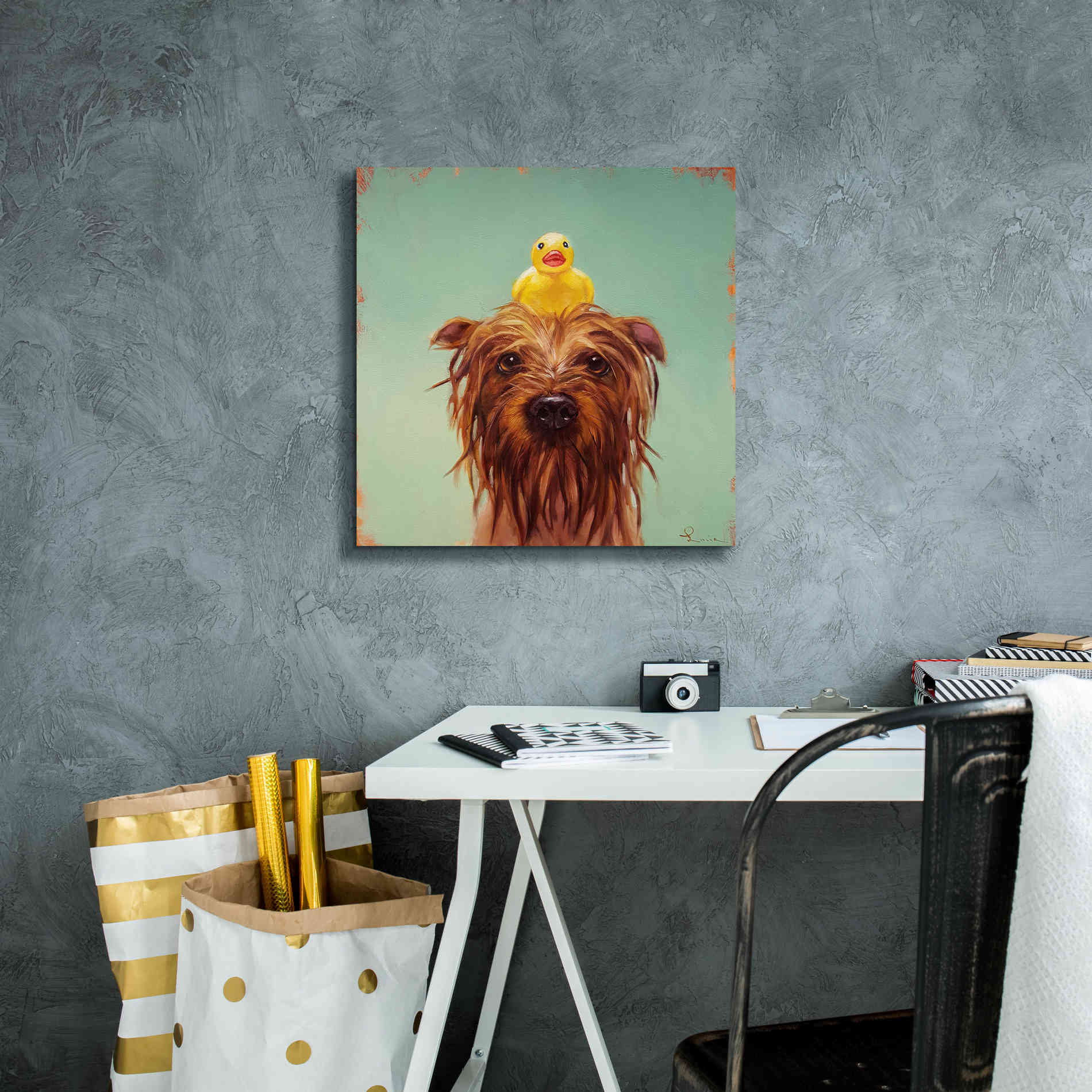 'Bath Time' by Lucia Heffernan, Canvas Wall Art,18x18