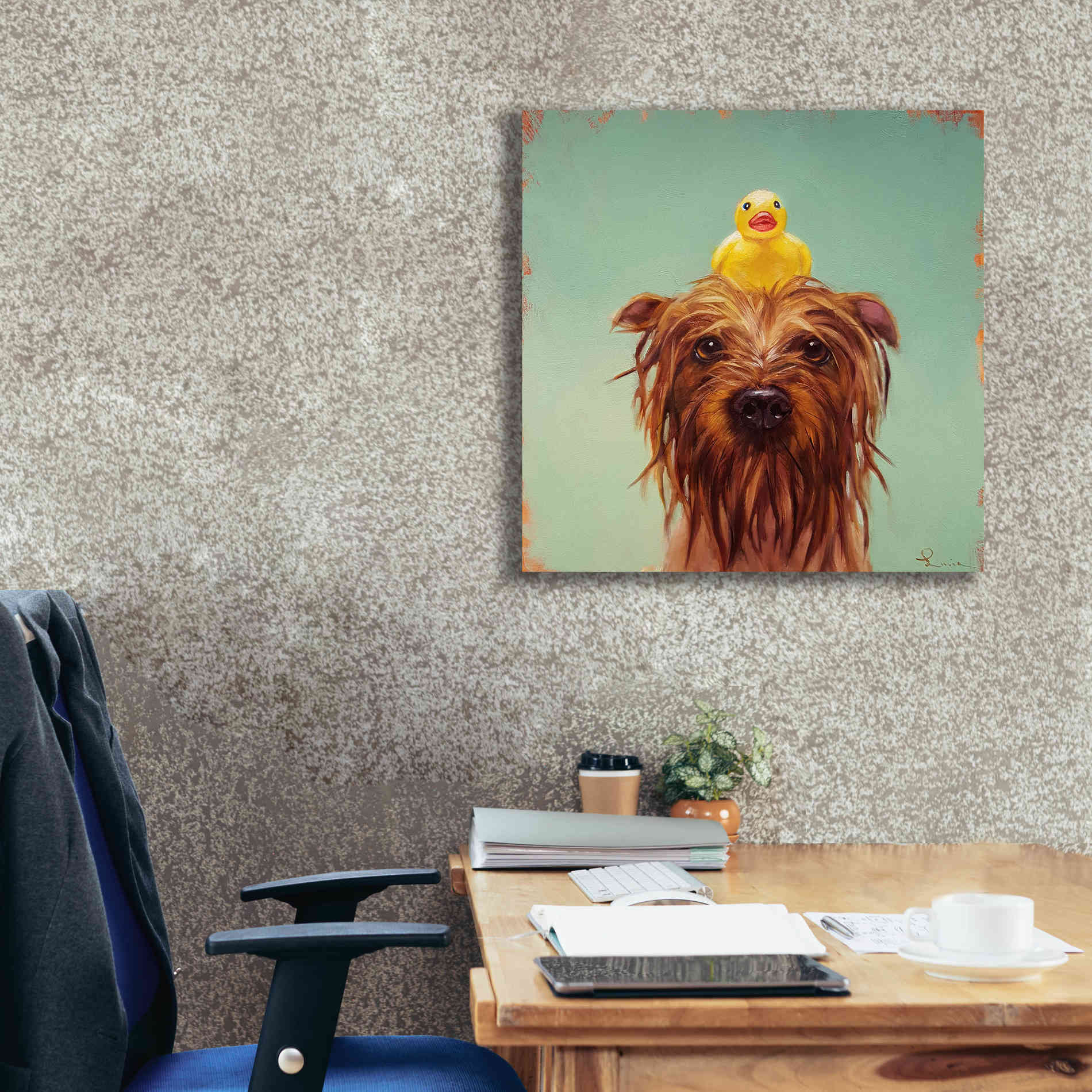 'Bath Time' by Lucia Heffernan, Canvas Wall Art,26x26