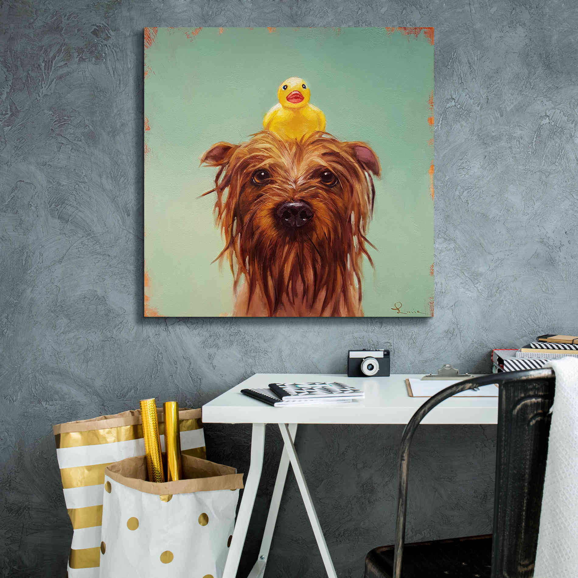 'Bath Time' by Lucia Heffernan, Canvas Wall Art,26x26