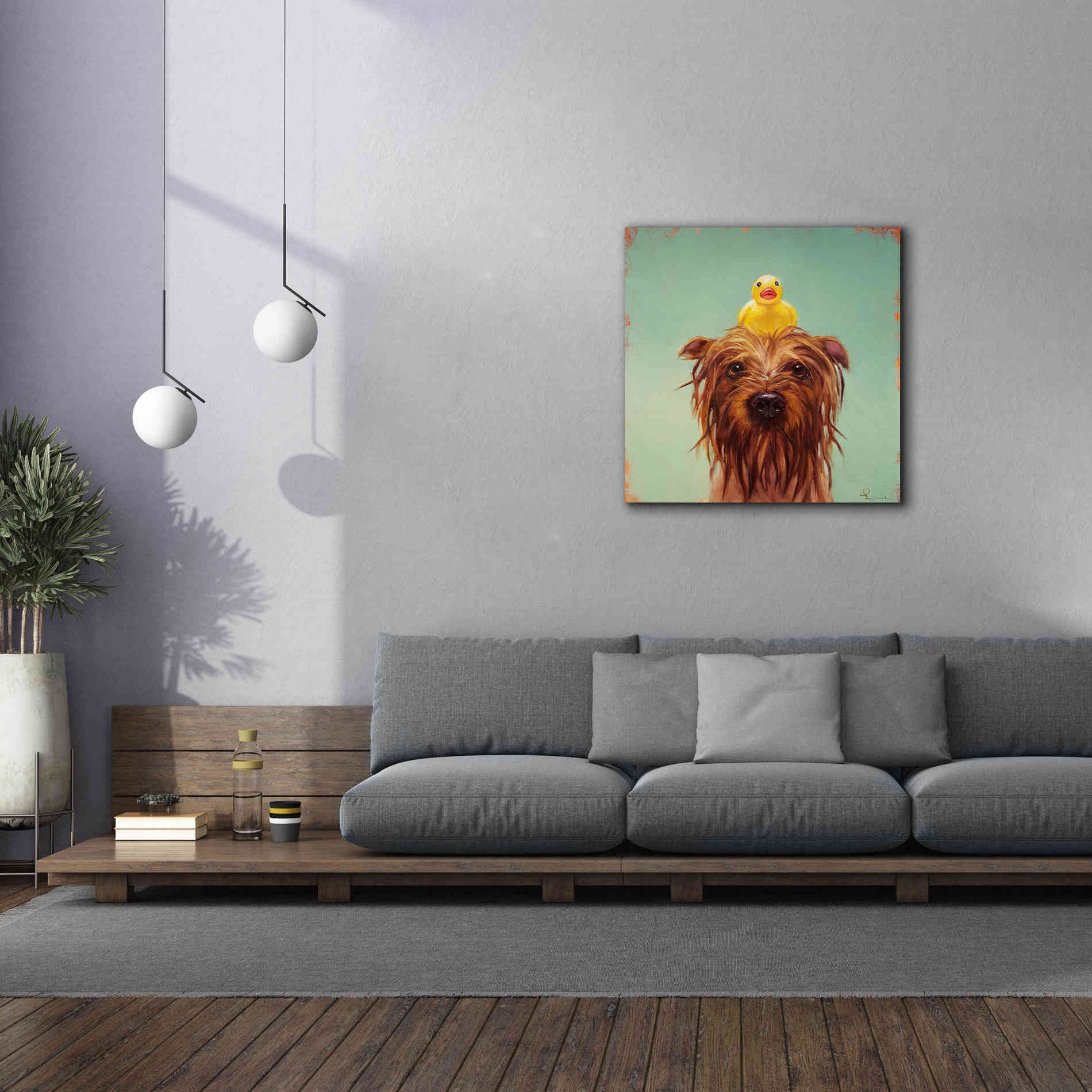 'Bath Time' by Lucia Heffernan, Canvas Wall Art,37x37