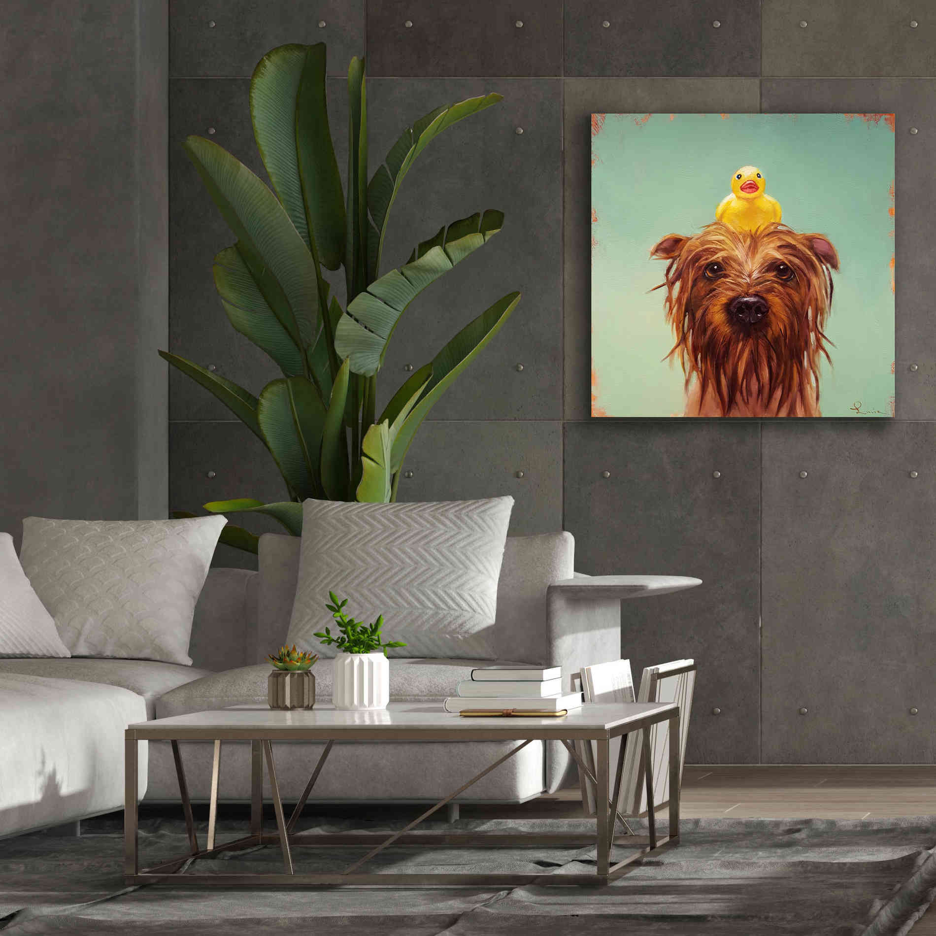 'Bath Time' by Lucia Heffernan, Canvas Wall Art,37x37