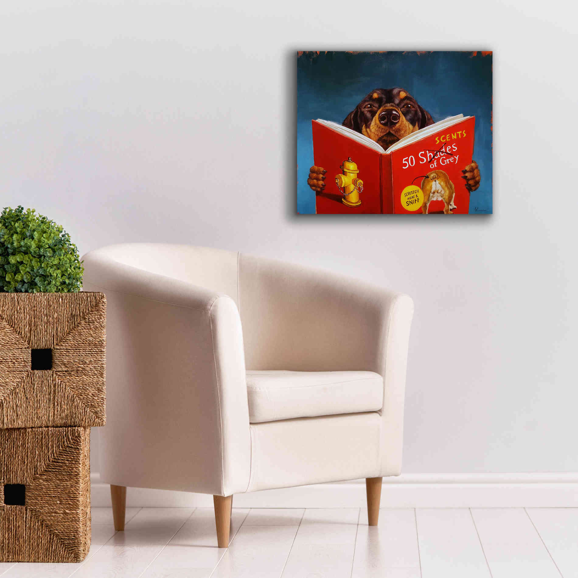 '50 Scents of Grey' by Lucia Heffernan, Canvas Wall Art,24x20