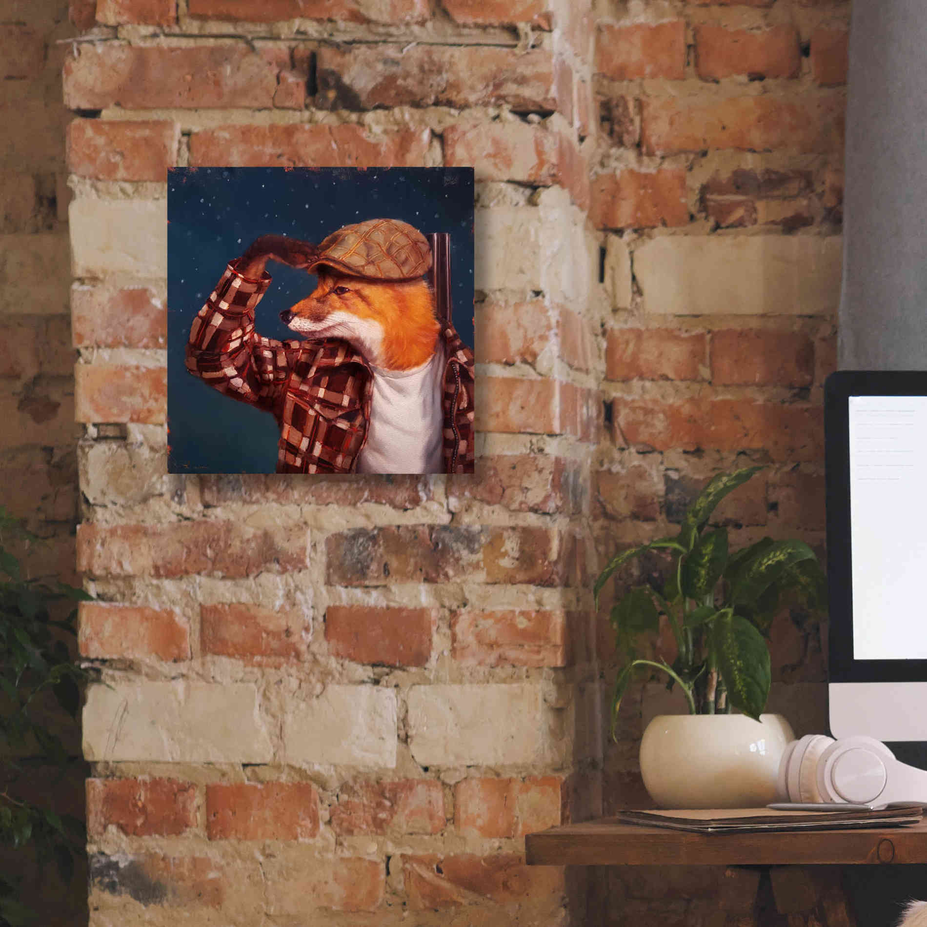 'Fox Hunt' by Lucia Heffernan, Canvas Wall Art,12x12