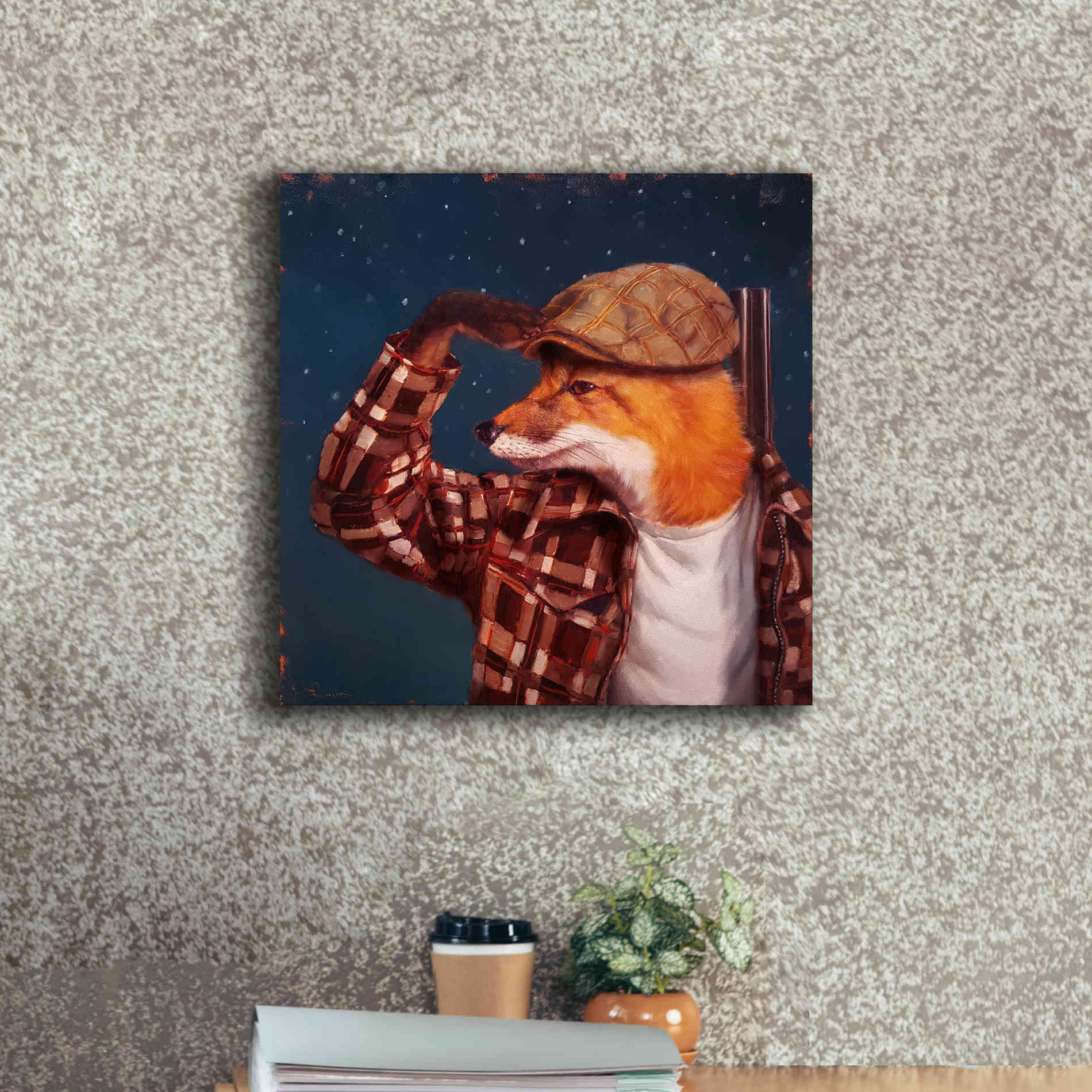 'Fox Hunt' by Lucia Heffernan, Canvas Wall Art,18x18