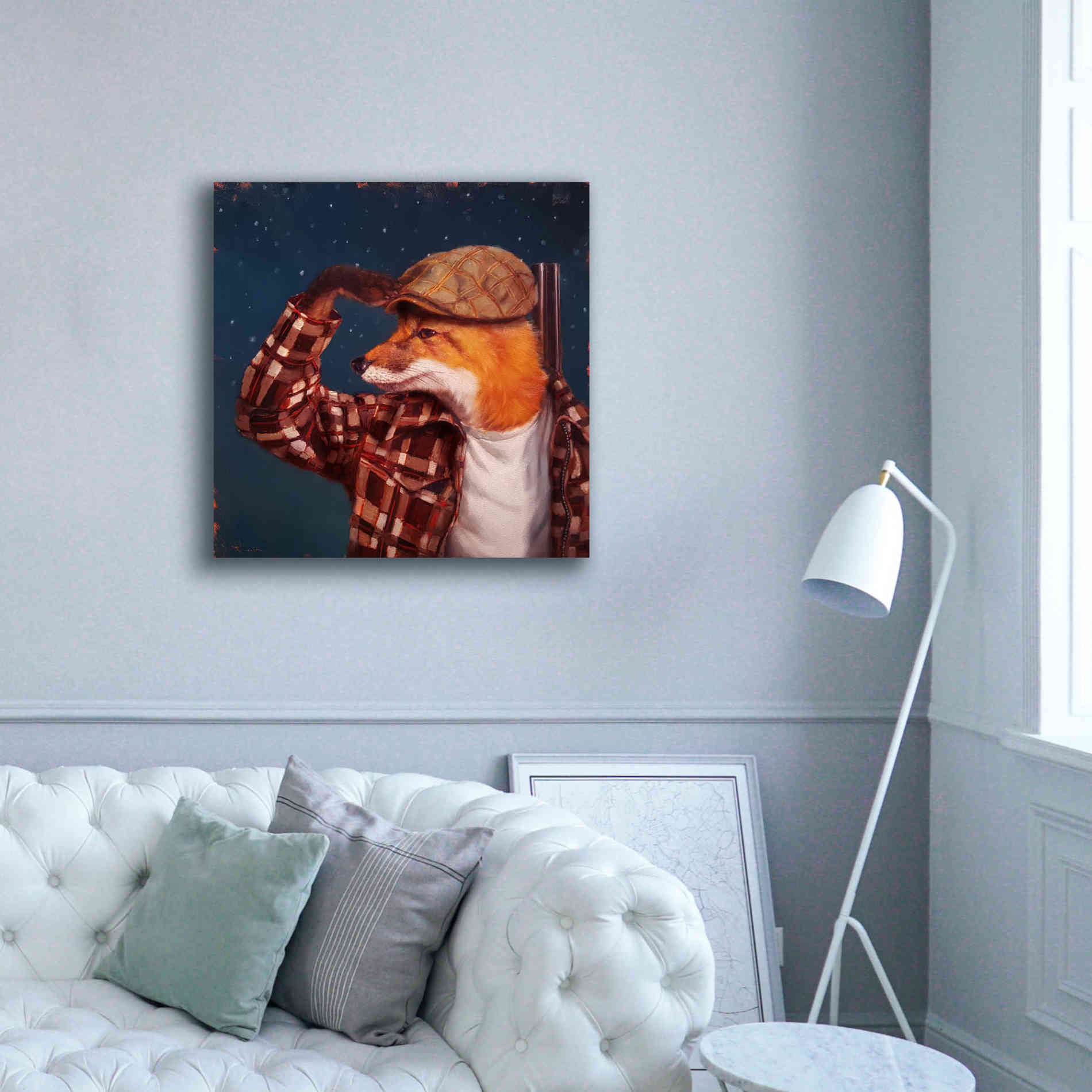 'Fox Hunt' by Lucia Heffernan, Canvas Wall Art,37x37