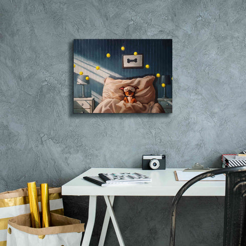 Image of 'Bentleyâ€™s Dream' by Lucia Heffernan, Canvas Wall Art,16x12