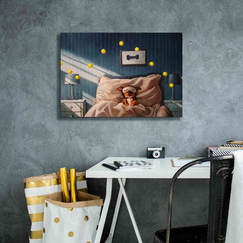 Image of 'Bentleyâ€™s Dream' by Lucia Heffernan, Canvas Wall Art,26x18