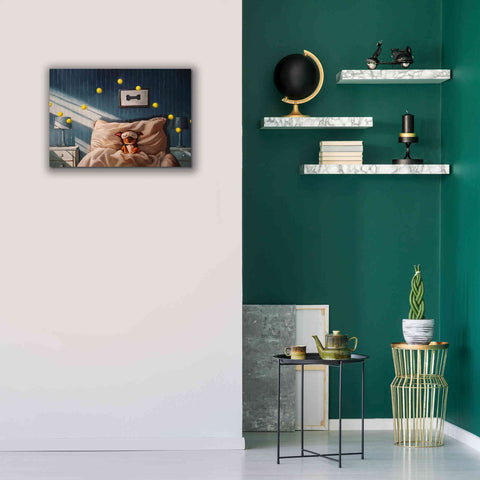 Image of 'Bentleyâ€™s Dream' by Lucia Heffernan, Canvas Wall Art,26x18