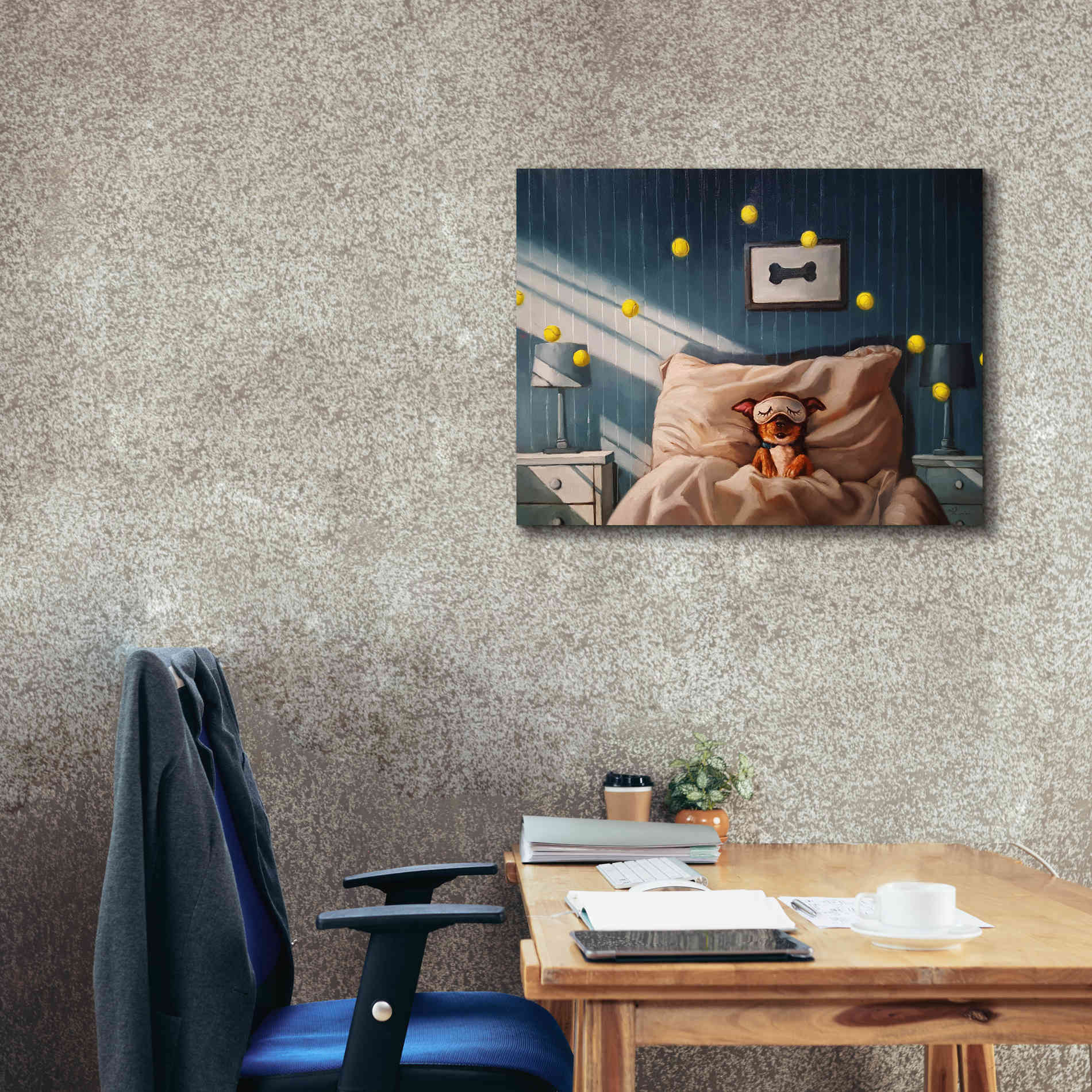 'Bentleyâ€™s Dream' by Lucia Heffernan, Canvas Wall Art,34x26