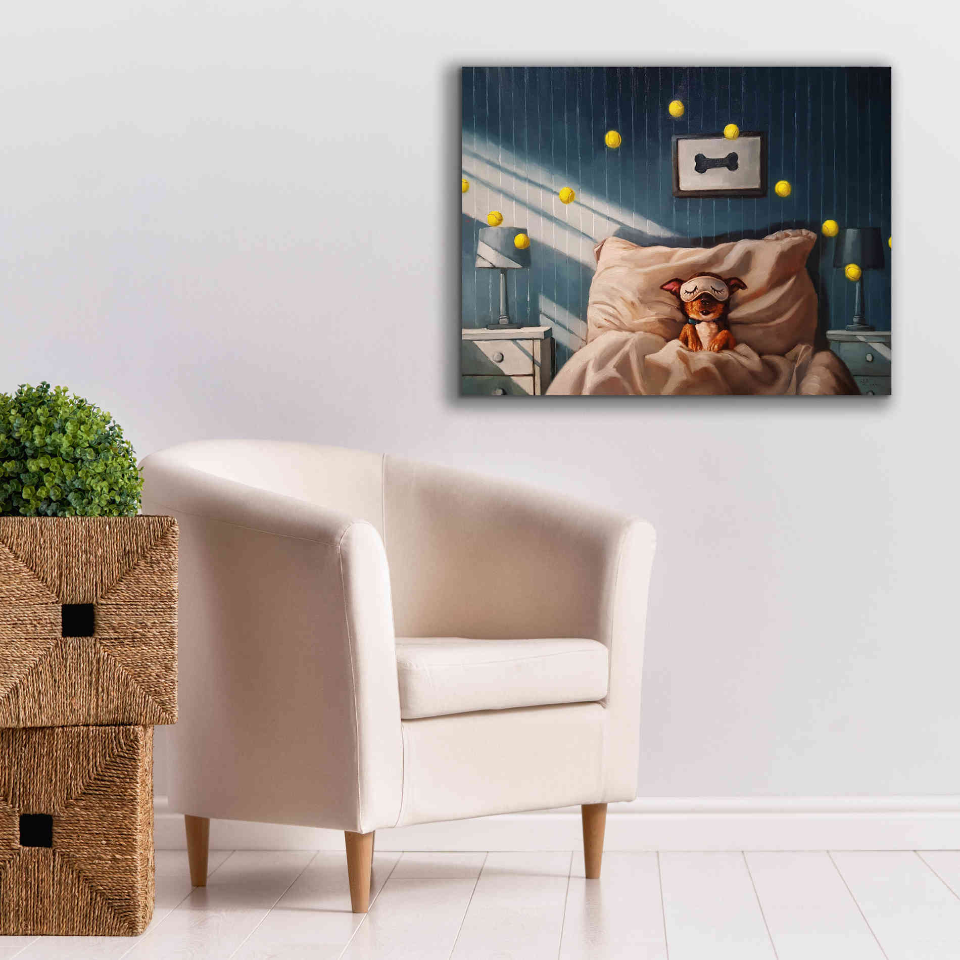 'Bentleyâ€™s Dream' by Lucia Heffernan, Canvas Wall Art,34x26