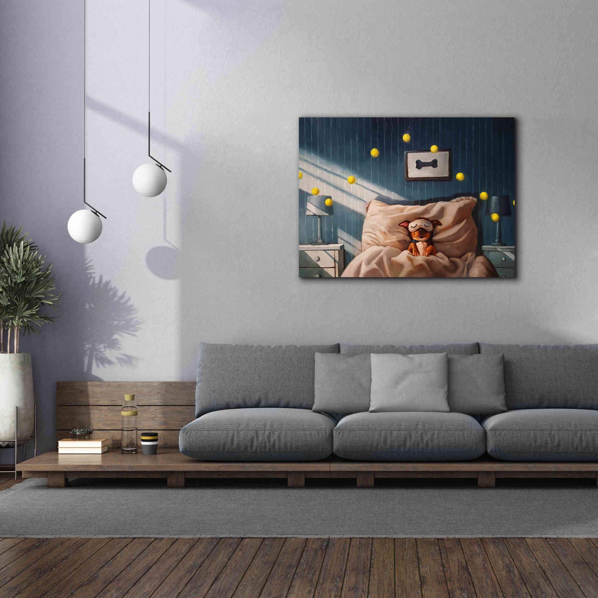 'Bentleyâ€™s Dream' by Lucia Heffernan, Canvas Wall Art,54x40