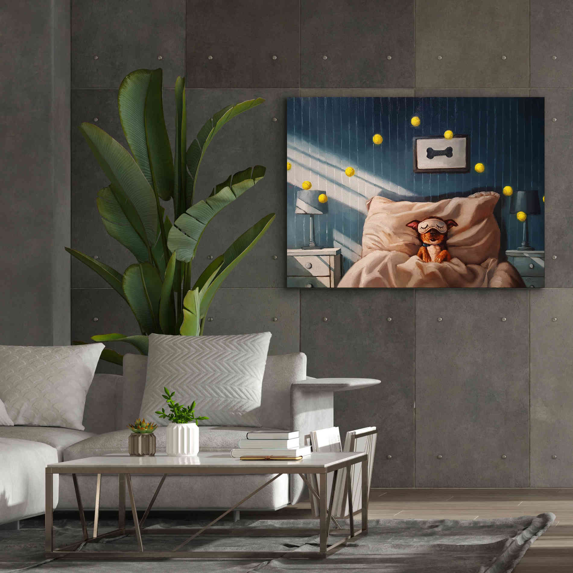 'Bentleyâ€™s Dream' by Lucia Heffernan, Canvas Wall Art,54x40