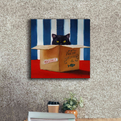 Image of 'Cat Burglar' by Lucia Heffernan, Canvas Wall Art,18x18