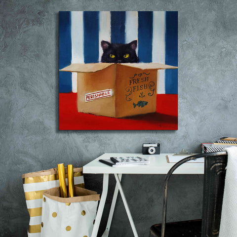 Image of 'Cat Burglar' by Lucia Heffernan, Canvas Wall Art,26x26