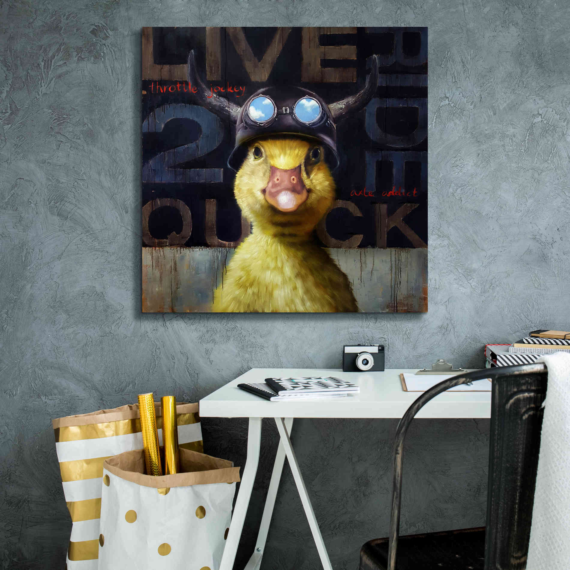 'Full Throttle' by Lucia Heffernan, Canvas Wall Art,26x26