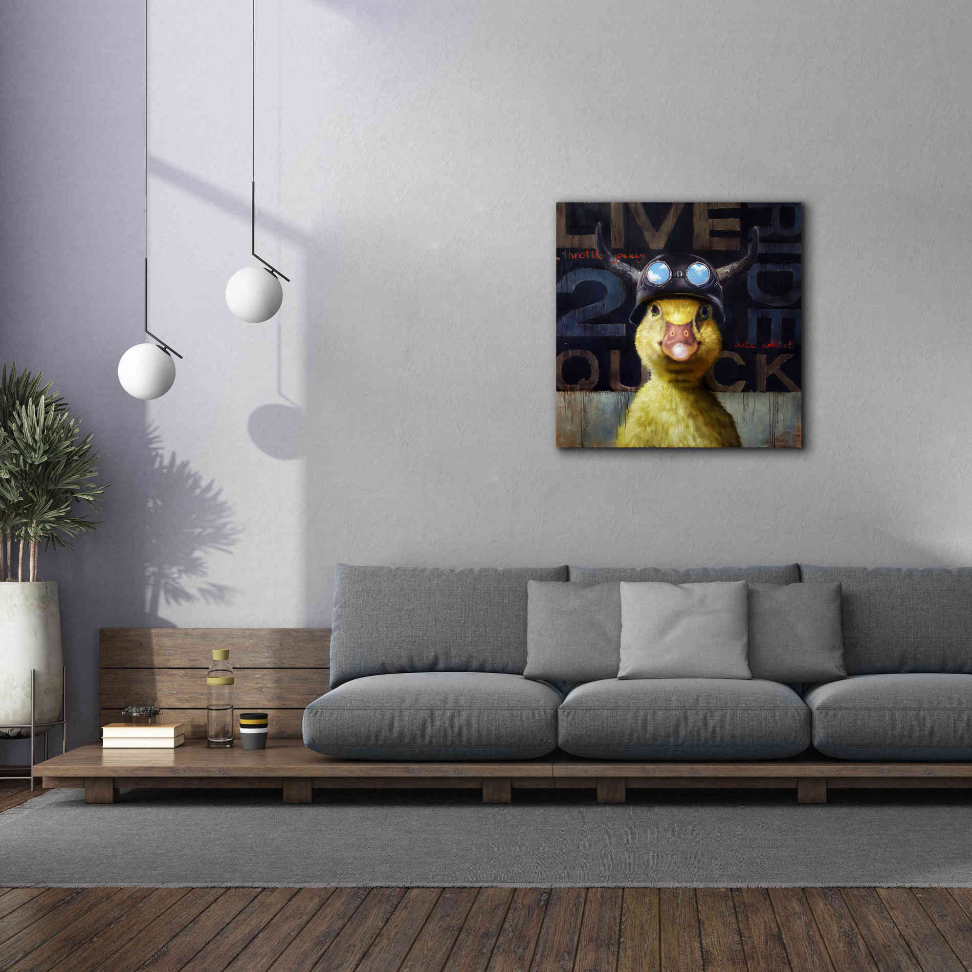 'Full Throttle' by Lucia Heffernan, Canvas Wall Art,37x37