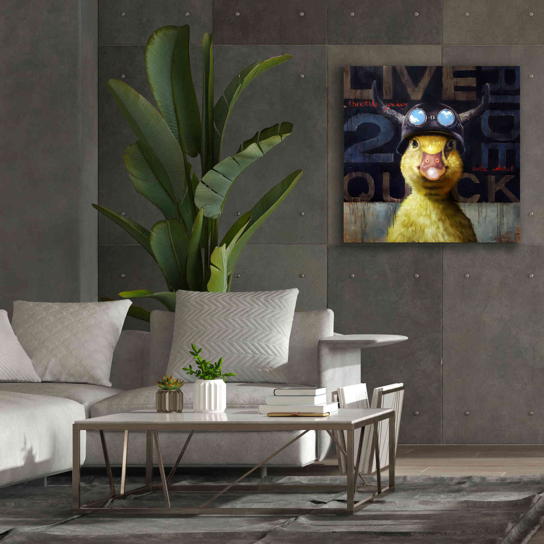 'Full Throttle' by Lucia Heffernan, Canvas Wall Art,37x37