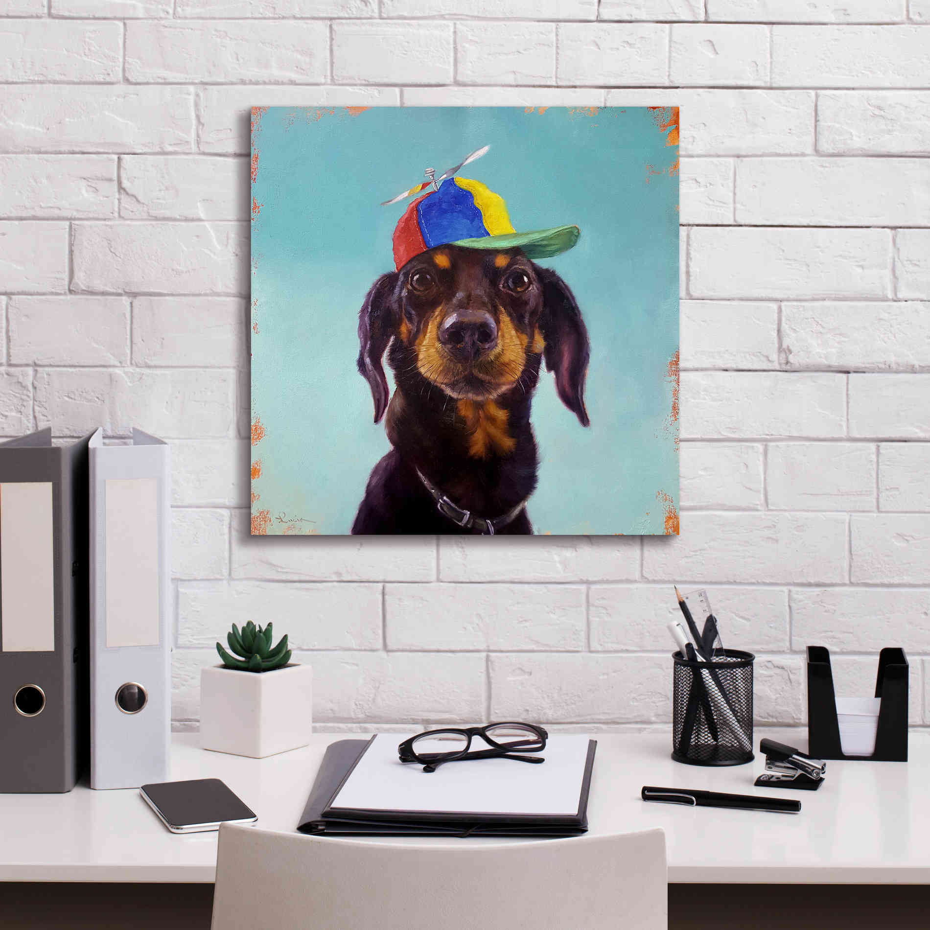 'Marcelo' by Lucia Heffernan, Canvas Wall Art,18x18