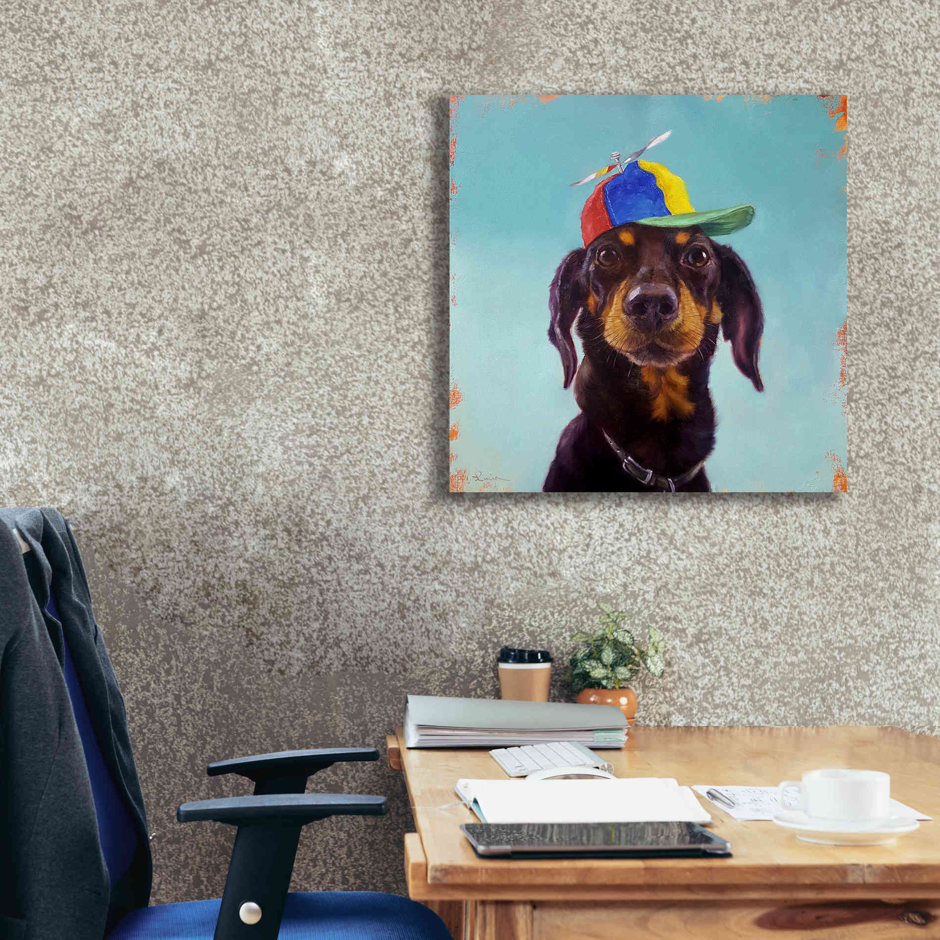 'Marcelo' by Lucia Heffernan, Canvas Wall Art,26x26