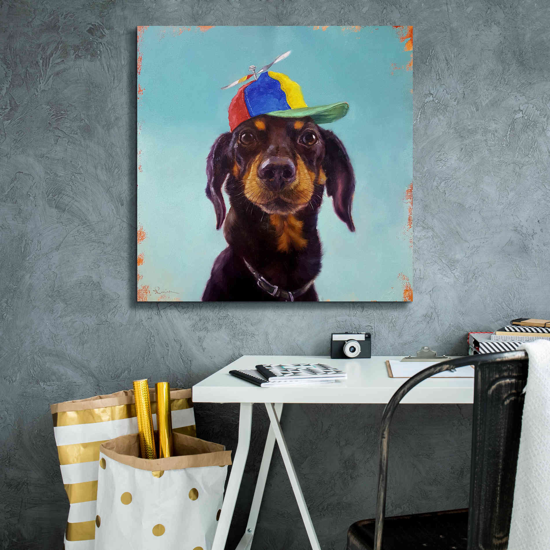 'Marcelo' by Lucia Heffernan, Canvas Wall Art,26x26