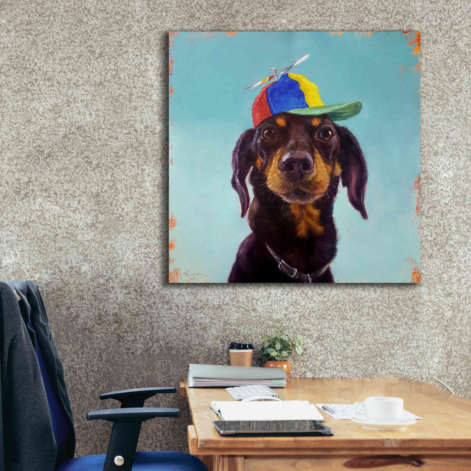 'Marcelo' by Lucia Heffernan, Canvas Wall Art,37x37