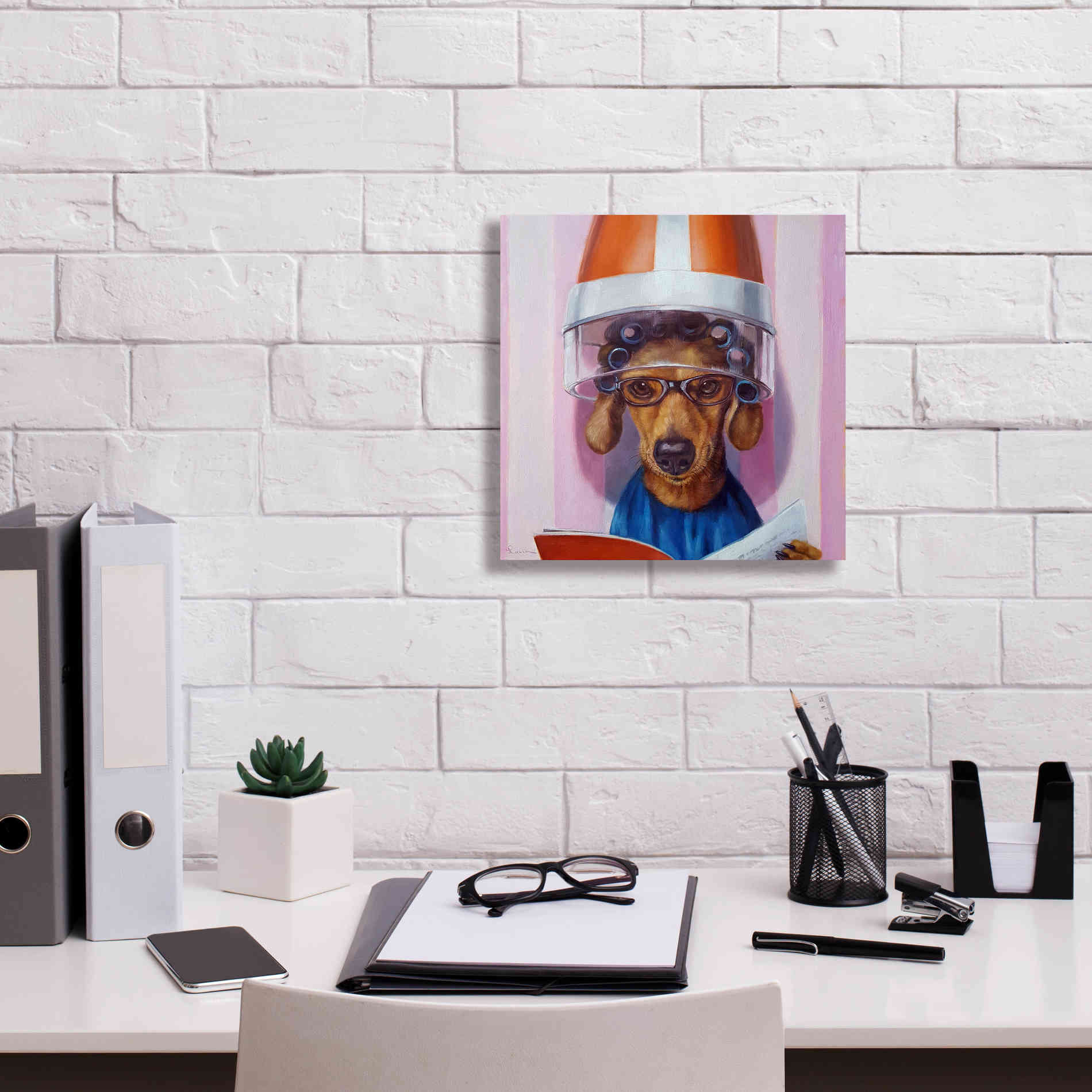 'Ms. Canela' by Lucia Heffernan, Canvas Wall Art,12x12