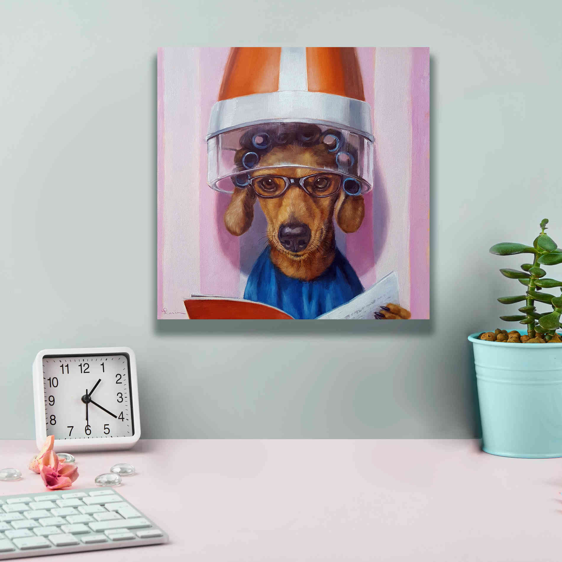 'Ms. Canela' by Lucia Heffernan, Canvas Wall Art,12x12