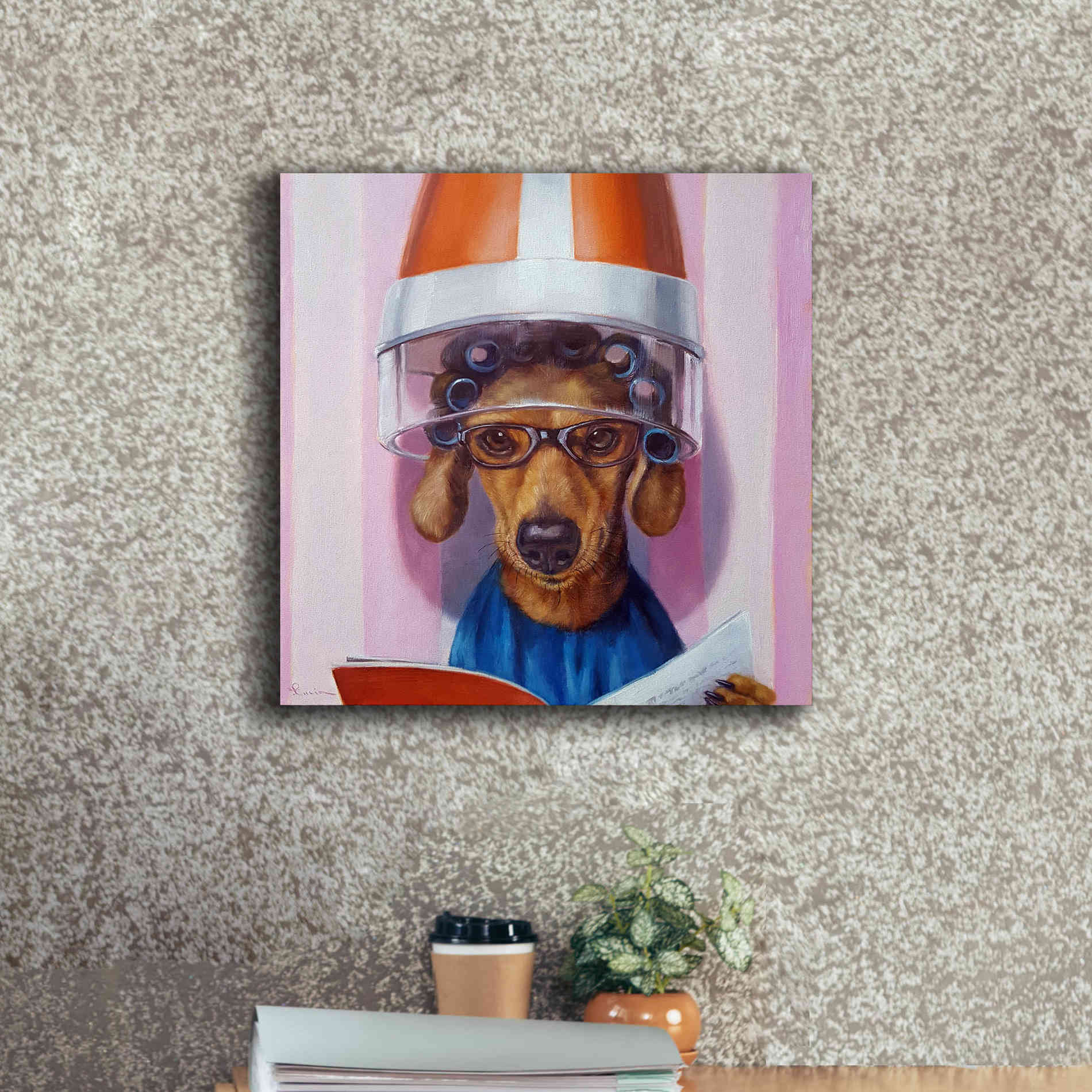 'Ms. Canela' by Lucia Heffernan, Canvas Wall Art,18x18