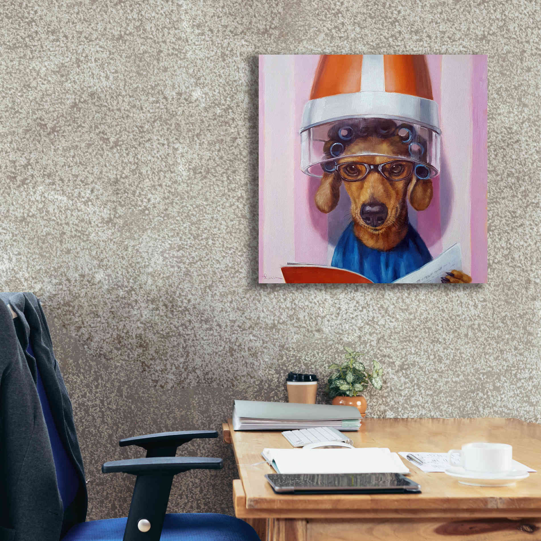 'Ms. Canela' by Lucia Heffernan, Canvas Wall Art,26x26