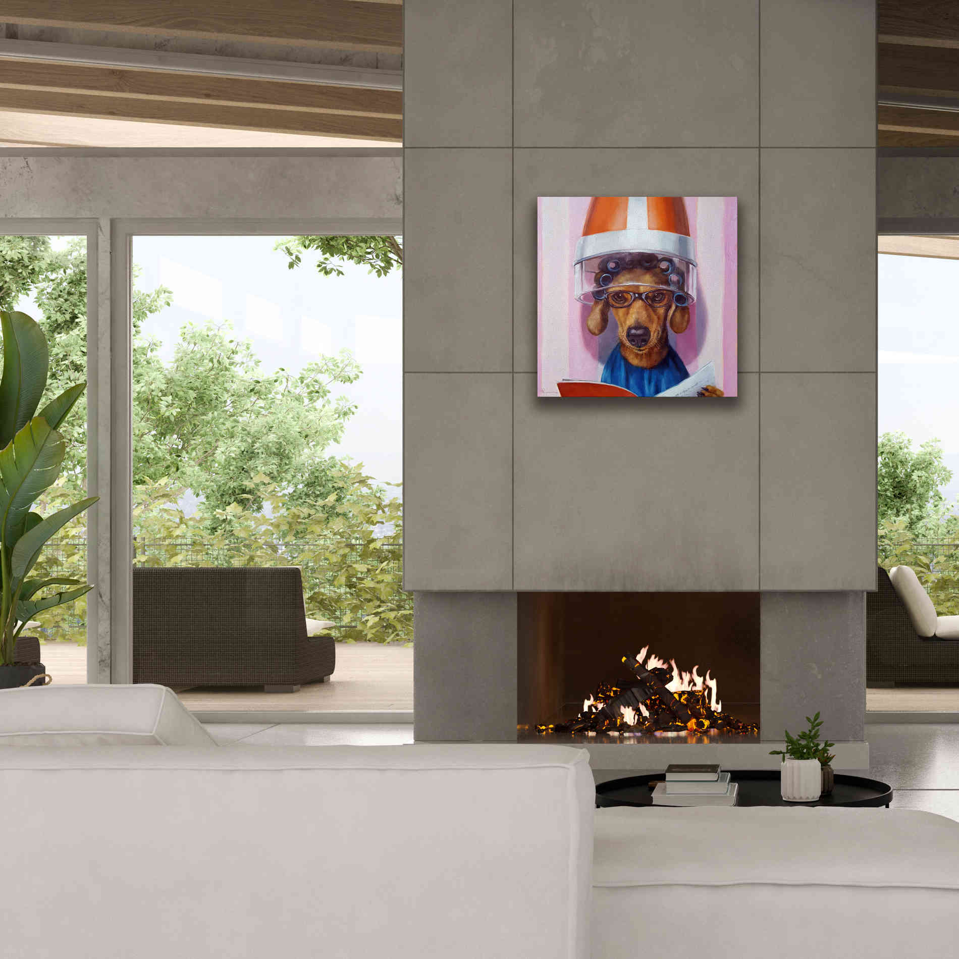 'Ms. Canela' by Lucia Heffernan, Canvas Wall Art,26x26