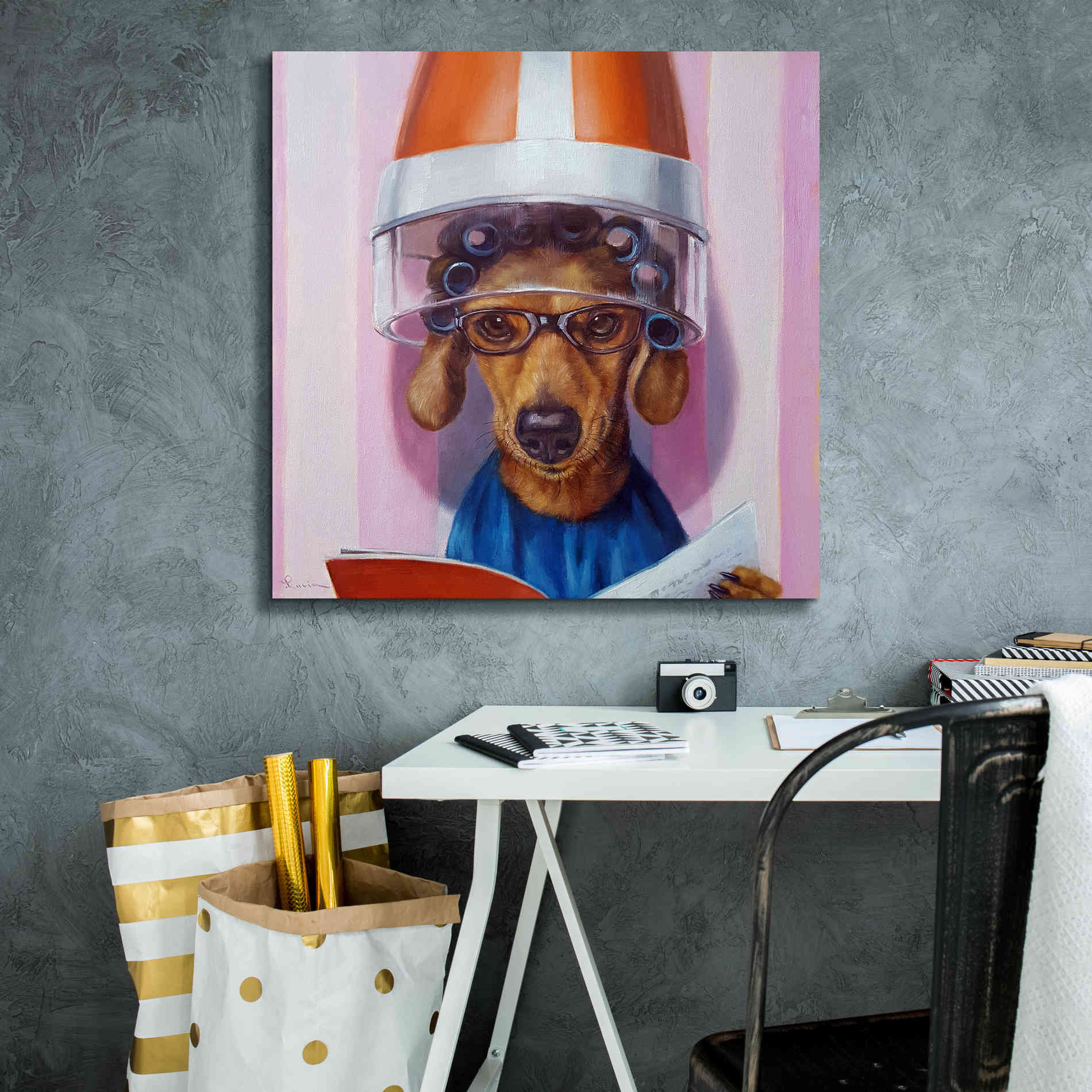 'Ms. Canela' by Lucia Heffernan, Canvas Wall Art,26x26