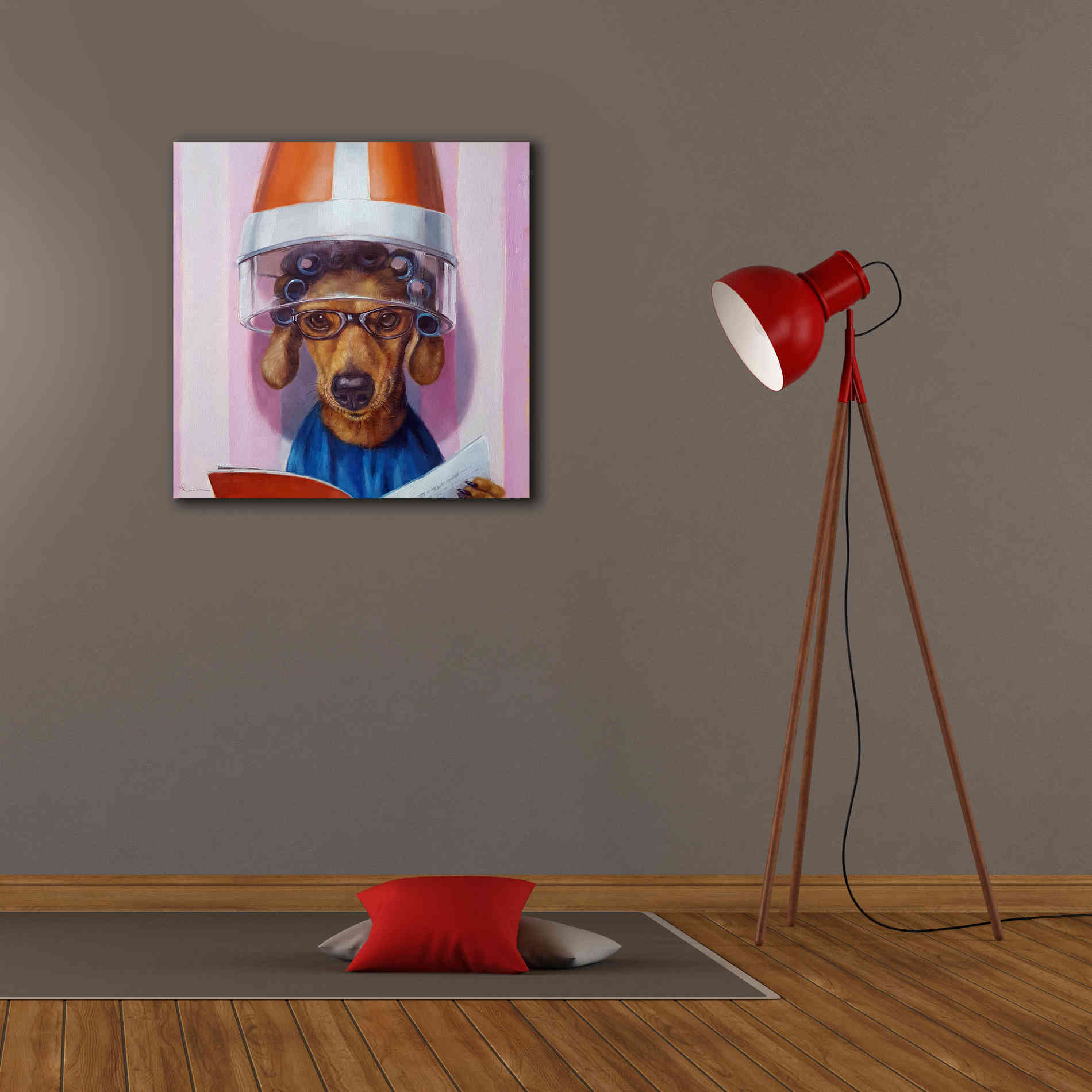 'Ms. Canela' by Lucia Heffernan, Canvas Wall Art,26x26