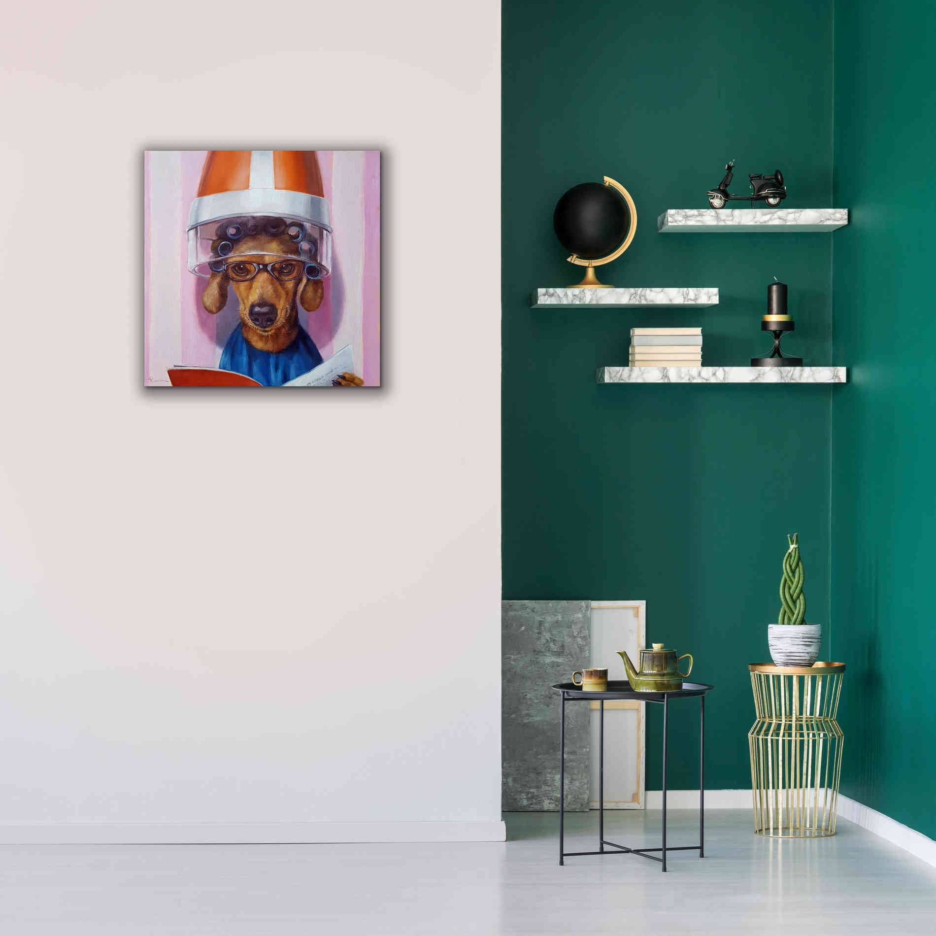 'Ms. Canela' by Lucia Heffernan, Canvas Wall Art,26x26