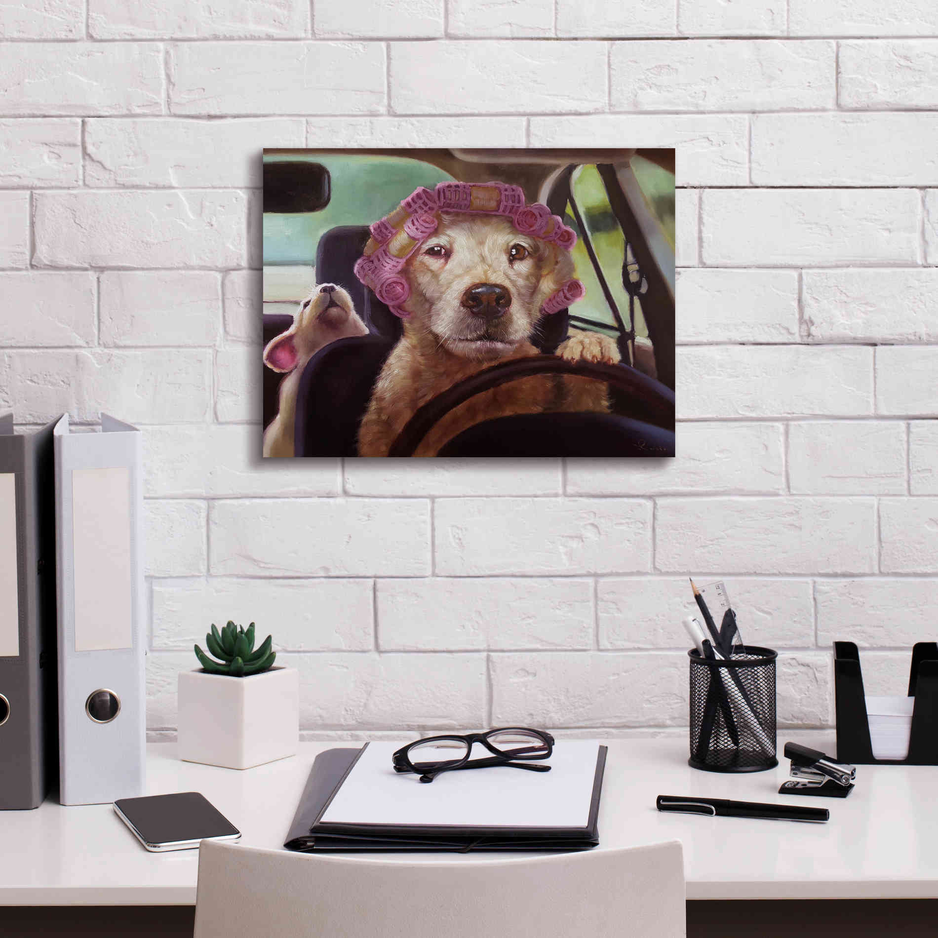 'Mommy Chauffeur' by Lucia Heffernan, Canvas Wall Art,16x12